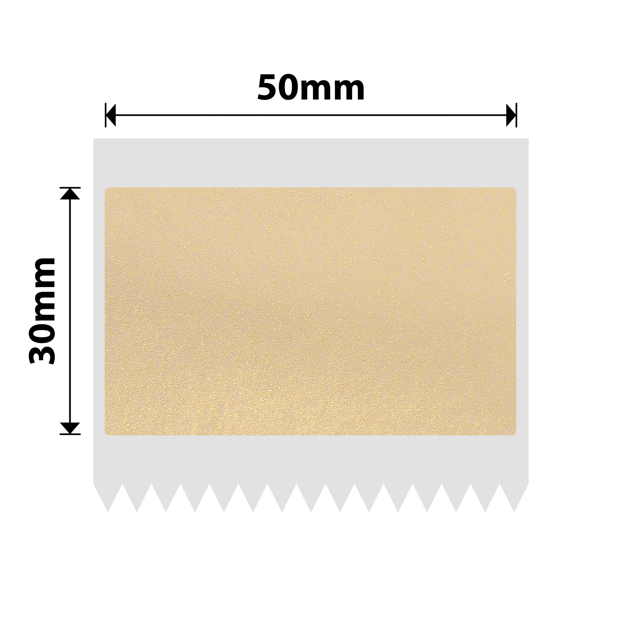 NB665 - Niimbot - B1 / B21 / B31 / B3S / B4 - 50x30mm - 230 Gold Transparent Labels