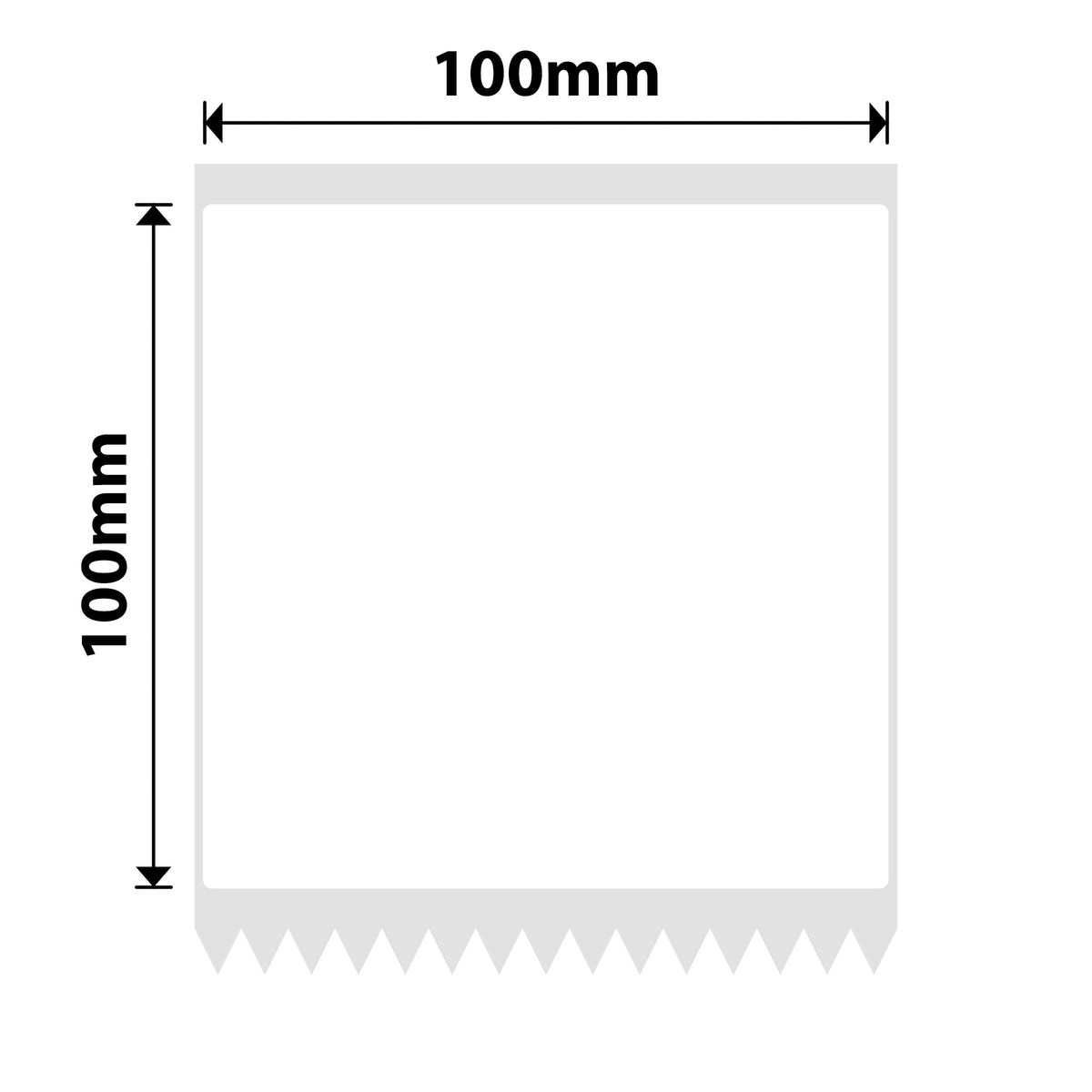 NIIMBOT - B4 Only - 100x100mm - White - 75 Labels