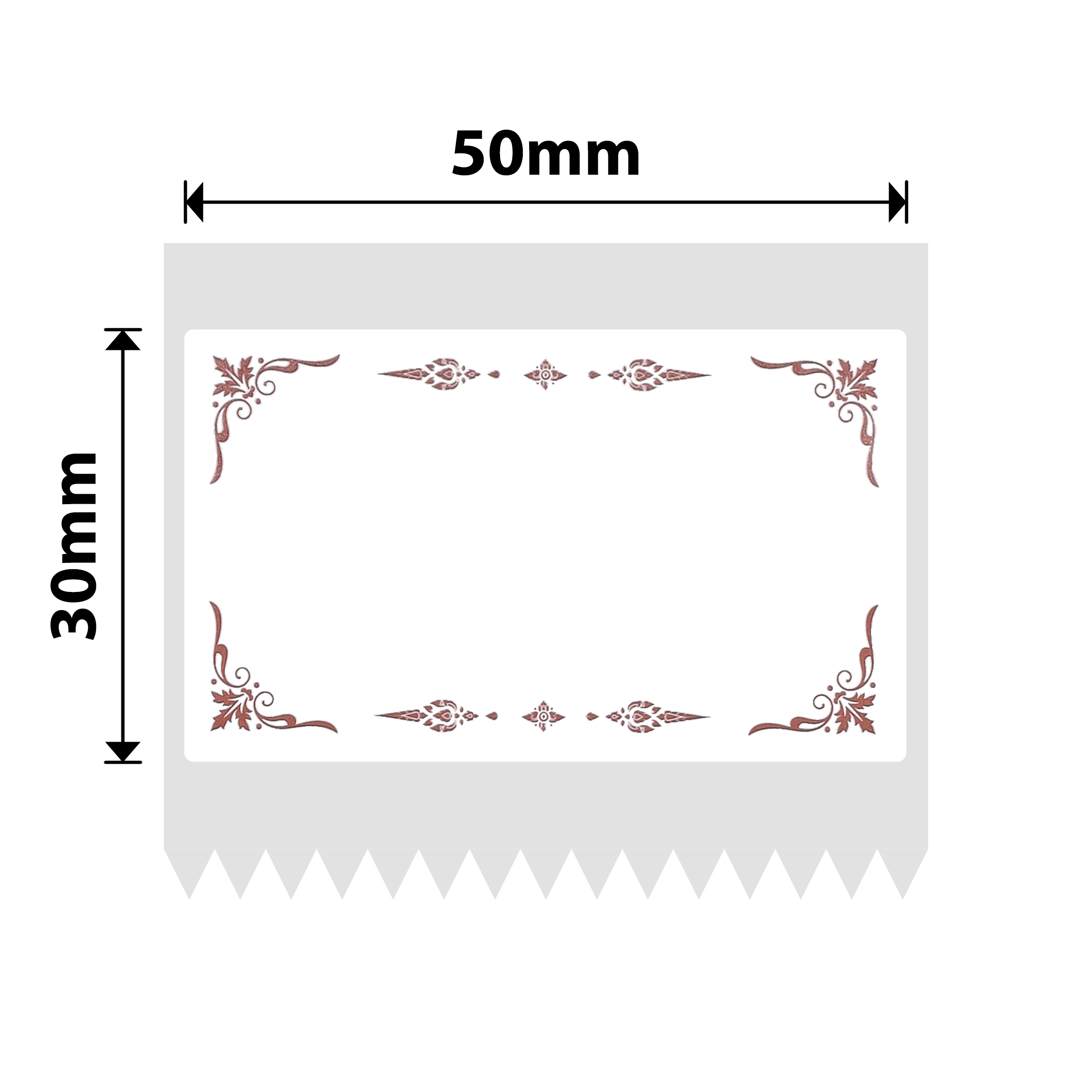 NB668 - Niimbot - B1 / B21 / B3S / B4 - 50x30mm - 230 Pattern B Labels