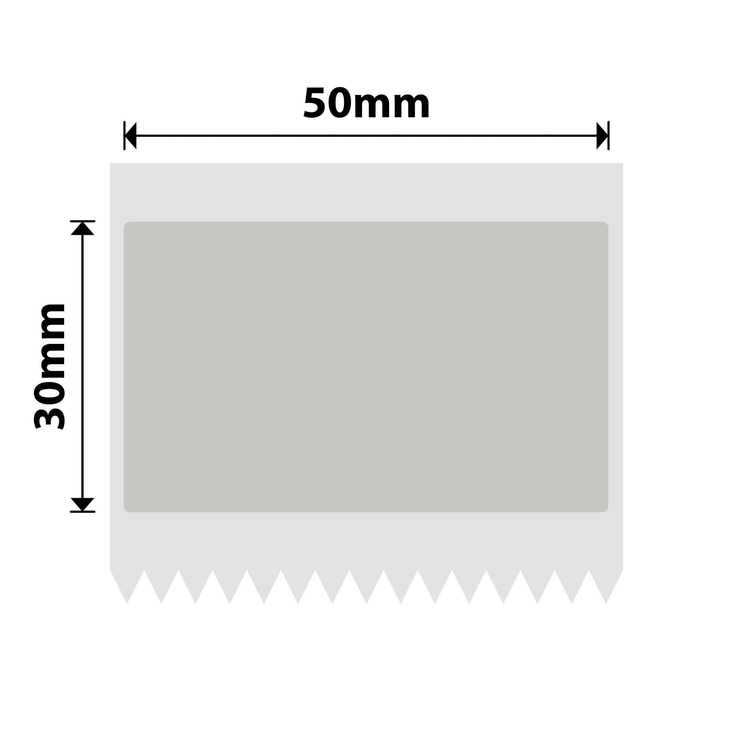 NB675 - Niimbot - B1 / B21 / B31 / B3S / B4 - 50x30mm - 230 Silver Transparent Labels