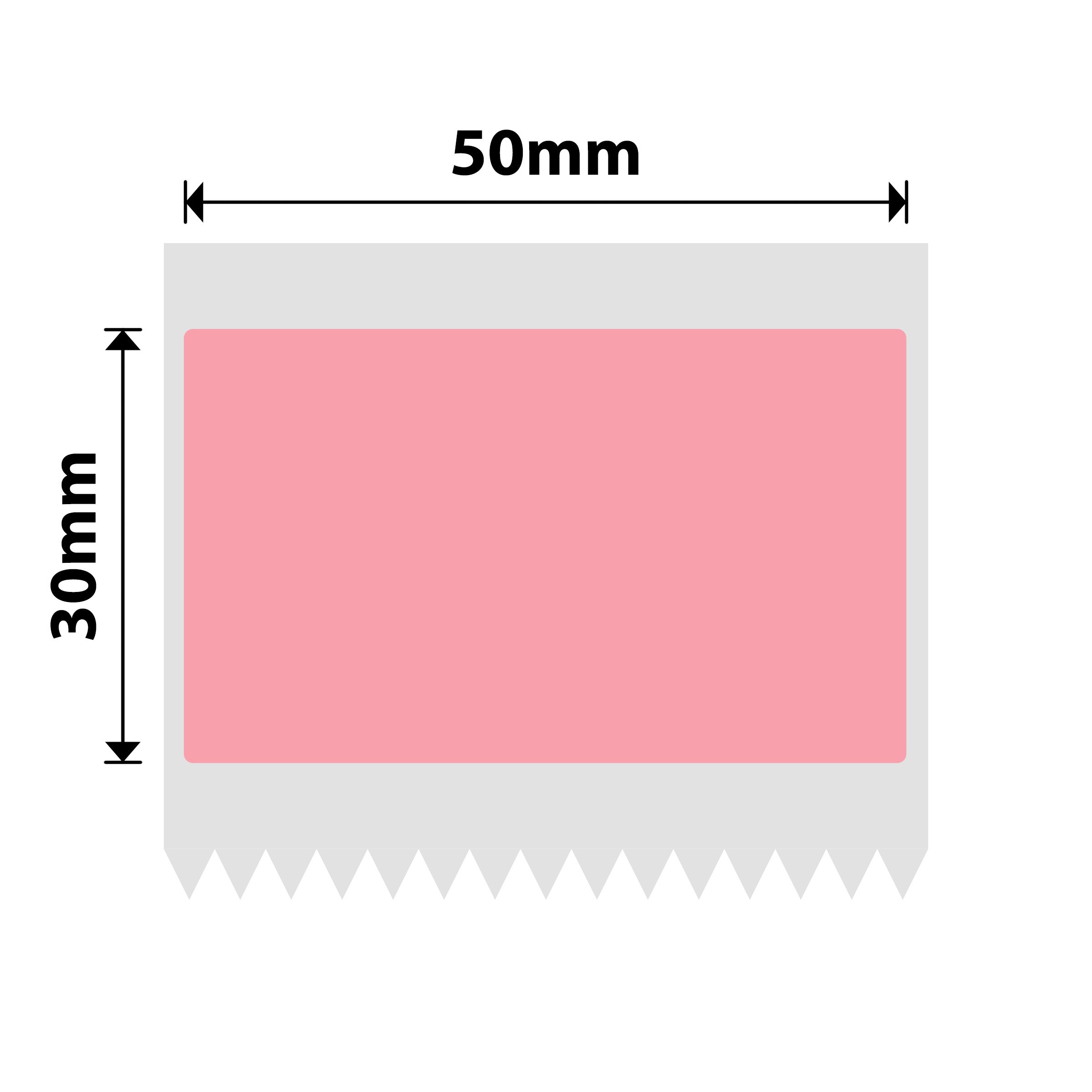 NB677 - Niimbot - B1 / B21 / B31 / B3S / B4 - 50x30mm - 230 Light Pink Labels