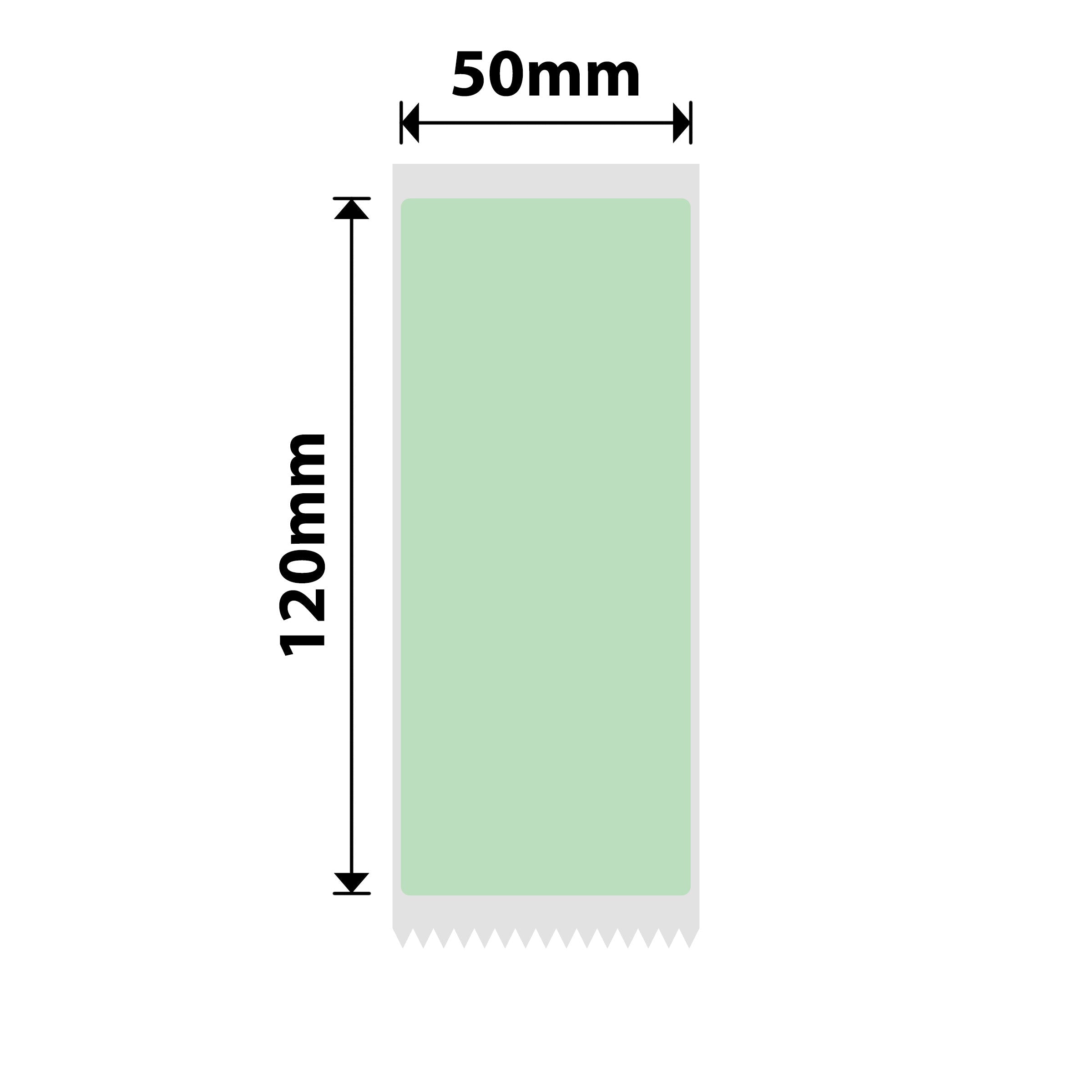 NB681 - Niimbot - B1 / B21 / B3S / B4 - 50x120mm - 65 Light Green Labels