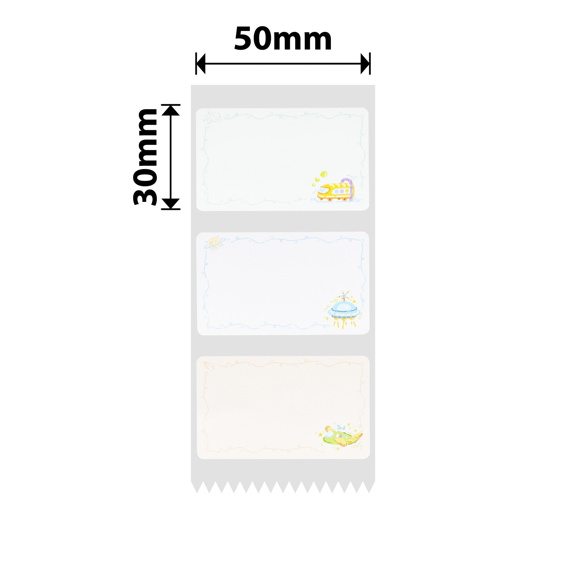 NB682 - Niimbot - B1 / B21 / B31 / B3S / B4 - 50x30mm - 230 Travel The World Labels