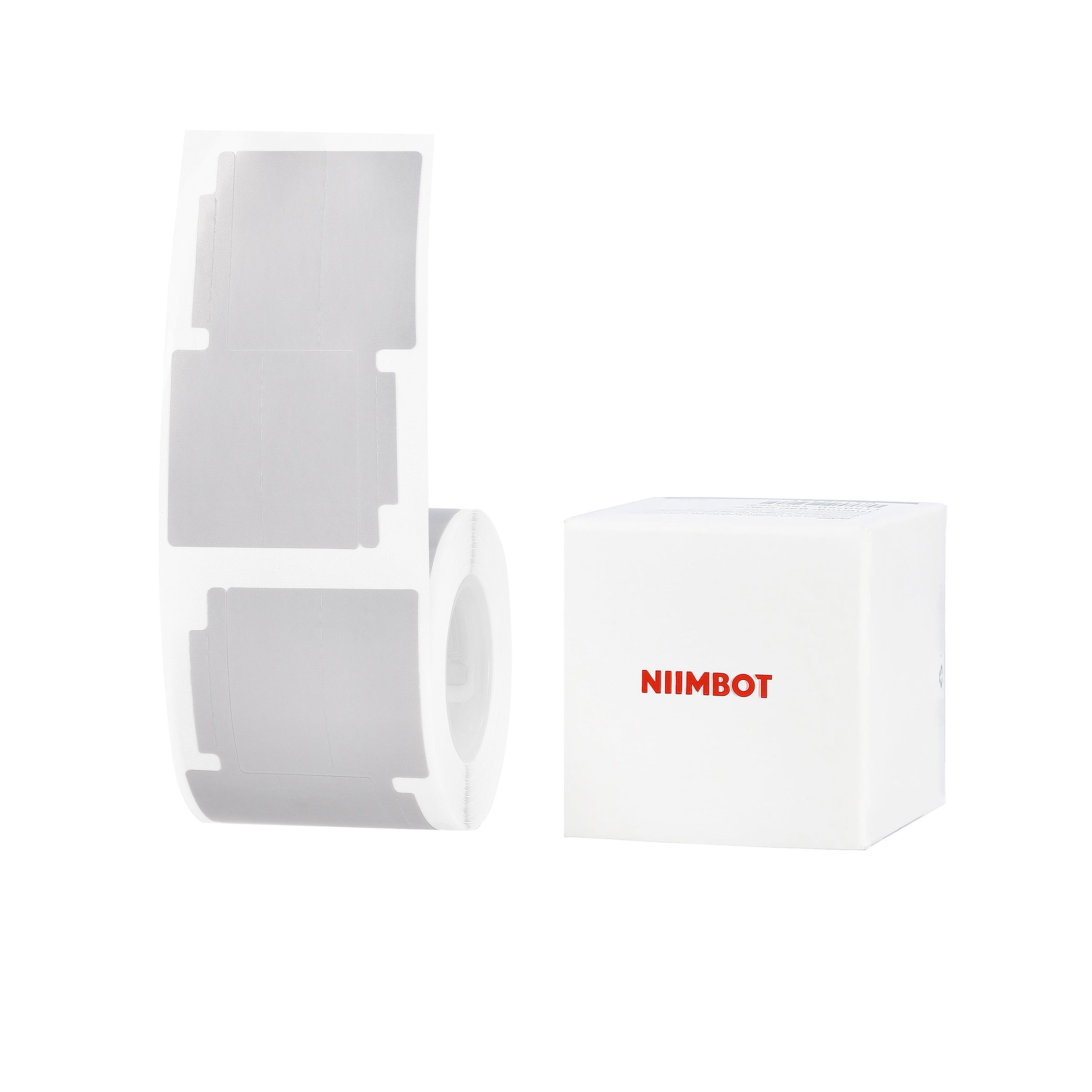 NB688 - NIIMBOT - B1 / B21 / B3S / B4 - 30X60MM/2L - 210 SILVER GREY DOUBLE ROW JEWELLERY VOID LABELS
