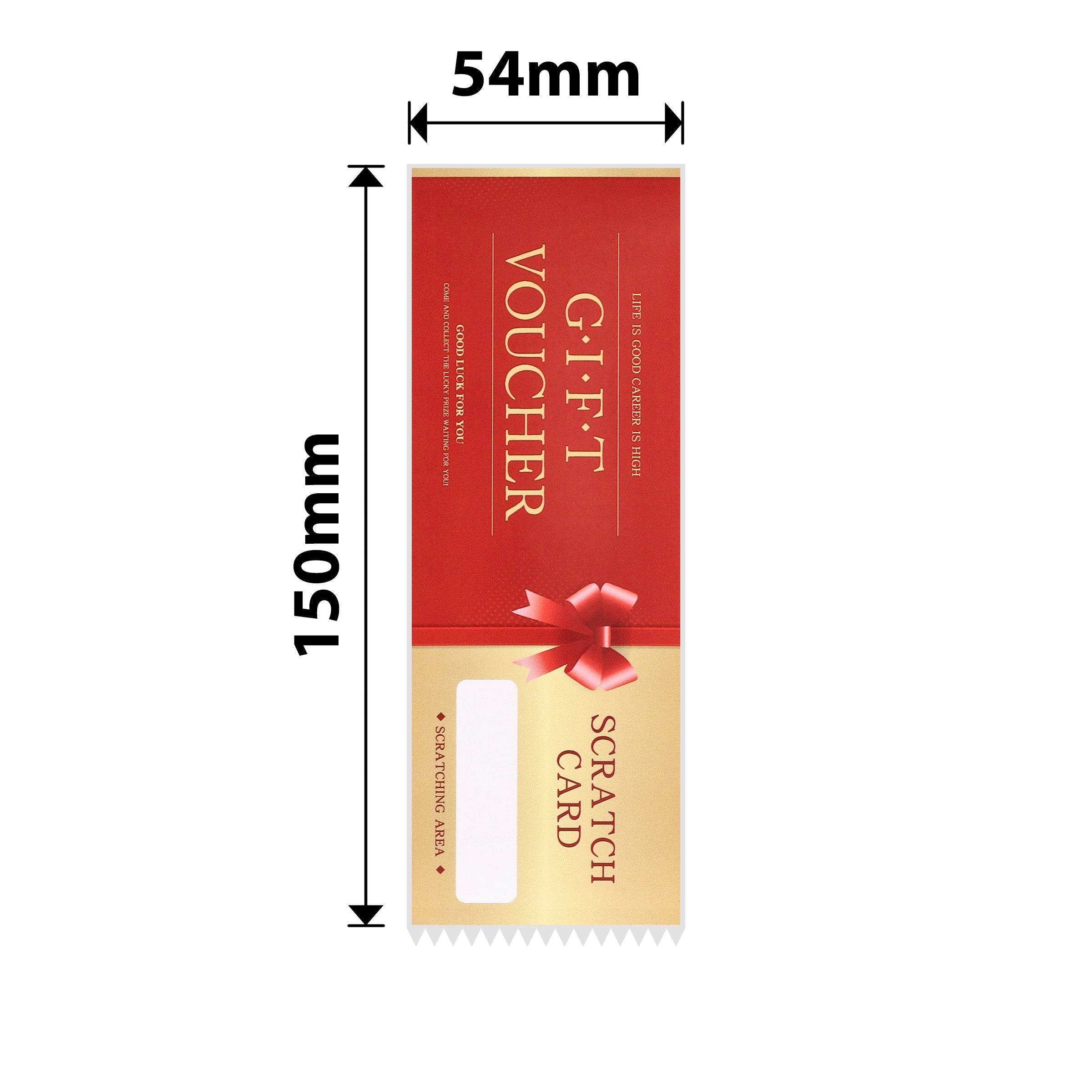 NB691 - Niimbot - B1 / B21 / B31 / B3S / B4 - 54x150mm - 45 Lucky Scratch Cards Labels