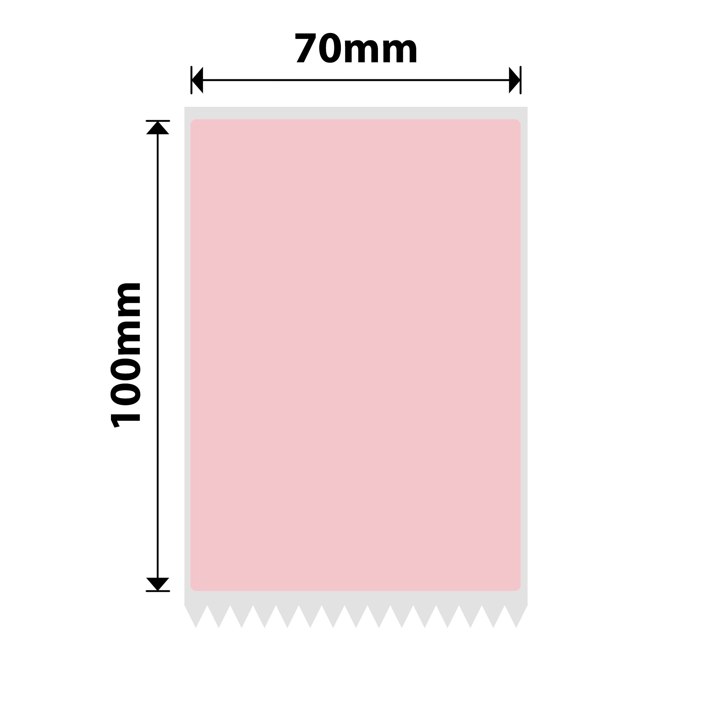 NB702 - NIIMBOT - K3 ONLY - 70X100MM - 310 LABELS - PINK