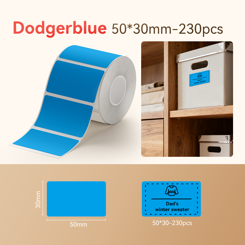 NB703 - NIIMBOT - B1 / B21 / B3S / B4 - 50X30MM - 230 BLUE LABELS