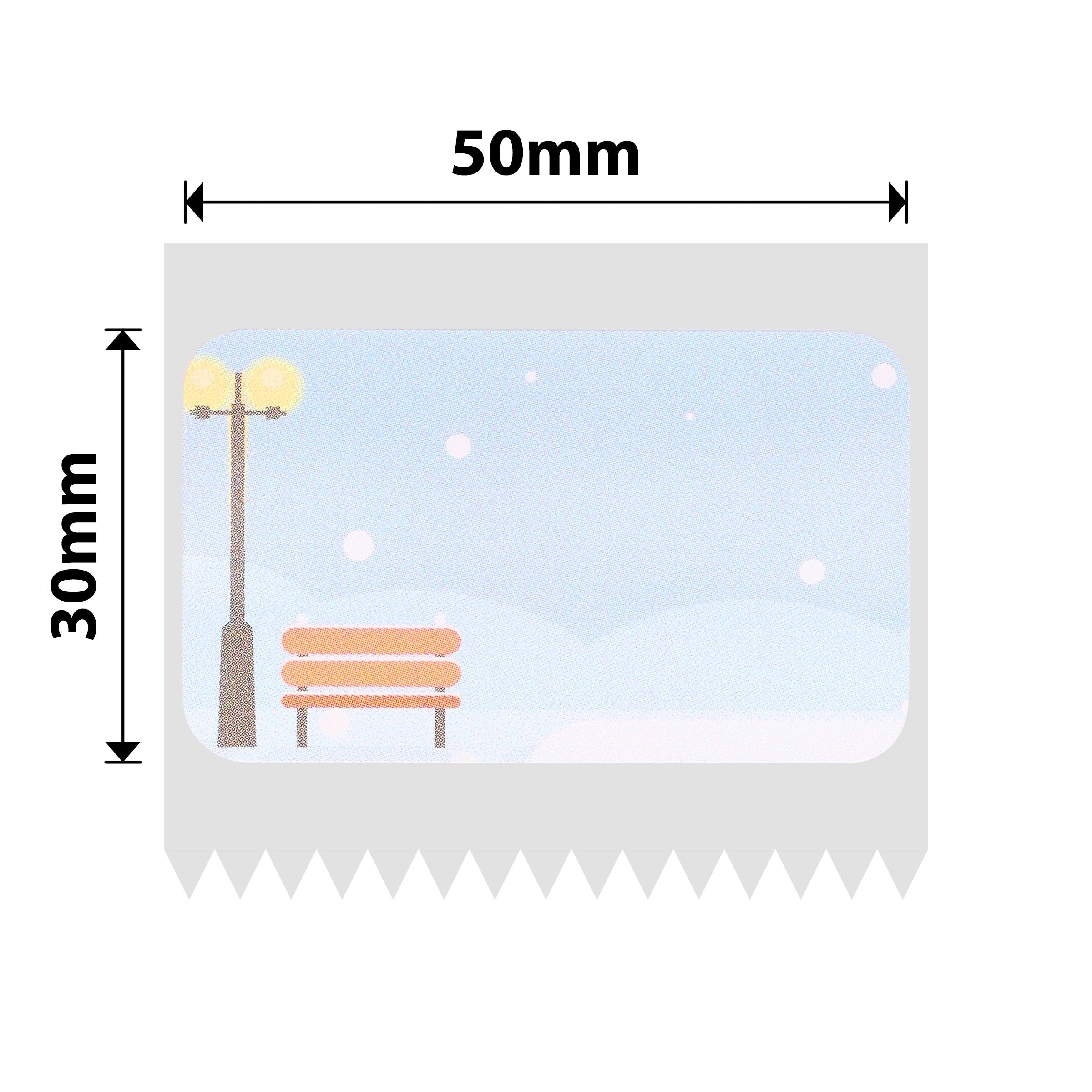 NB704 - Niimbot - B1 / B21 / B31 / B3S / B4 - 50x30mm - 230 Winter Scene Labels