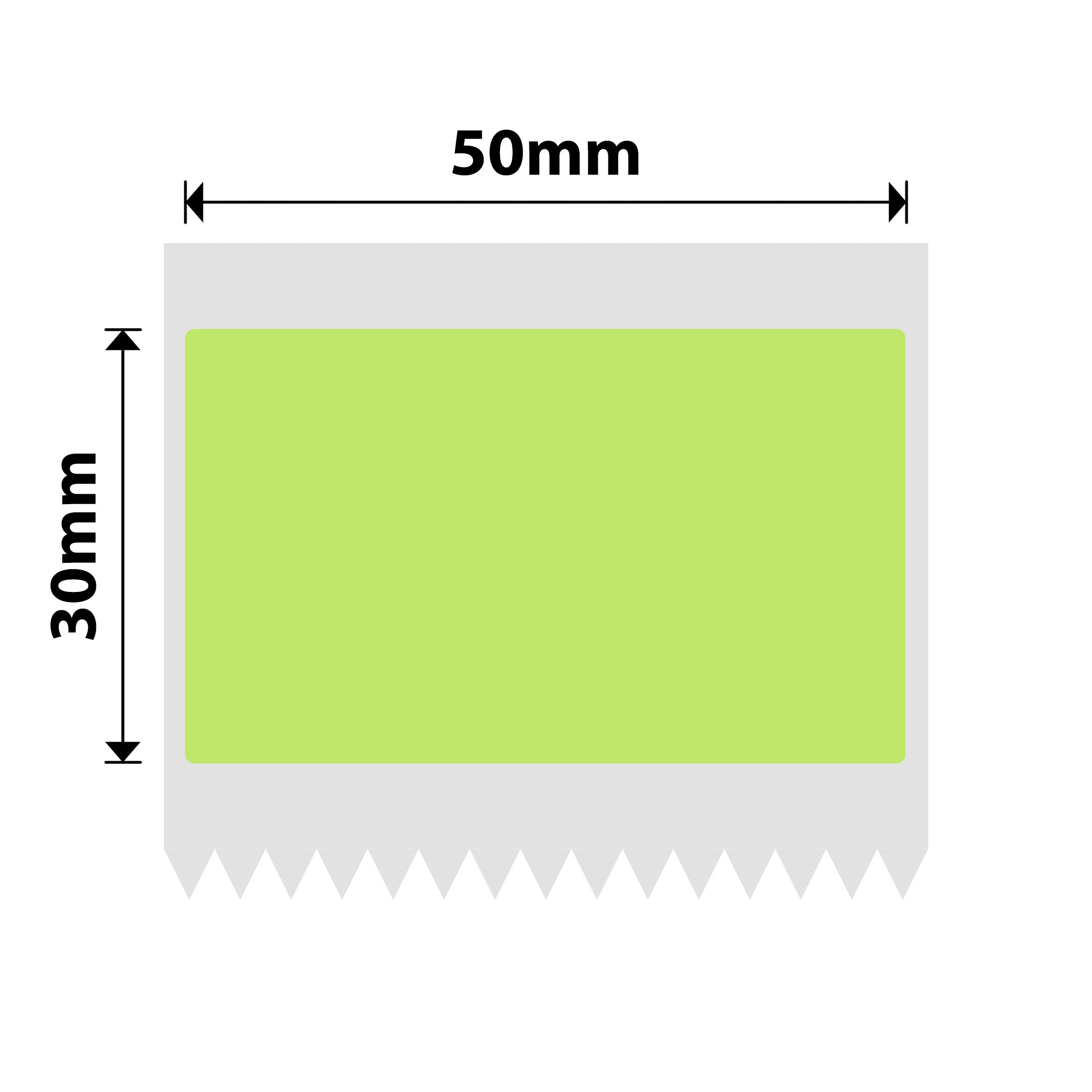 NB711 - NIIMBOT - B1 / B21 / B3S / B4 - 50X30MM - 230 LABELS - TENDER GREEN