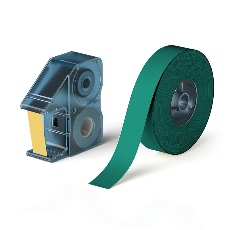NB719 - Niimbot - N1 - Satin Ribbon Set Package - 14mm x 5.1M - Gold On Green