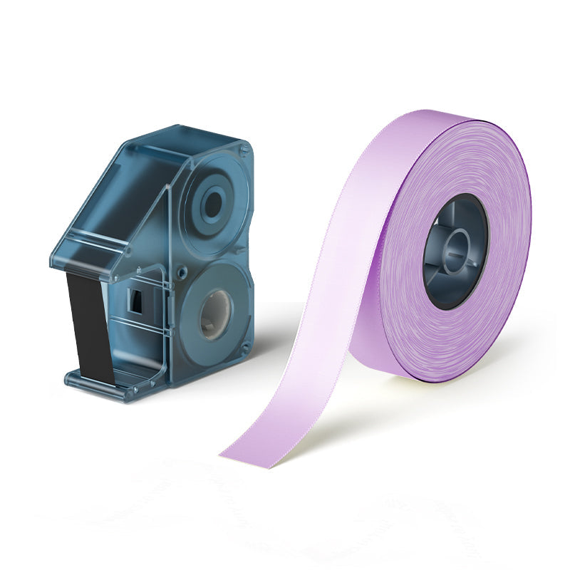 NB722 - Niimbot - N1 - Satin Ribbon Set Package - 14mm x 5.1M - Black On Purple