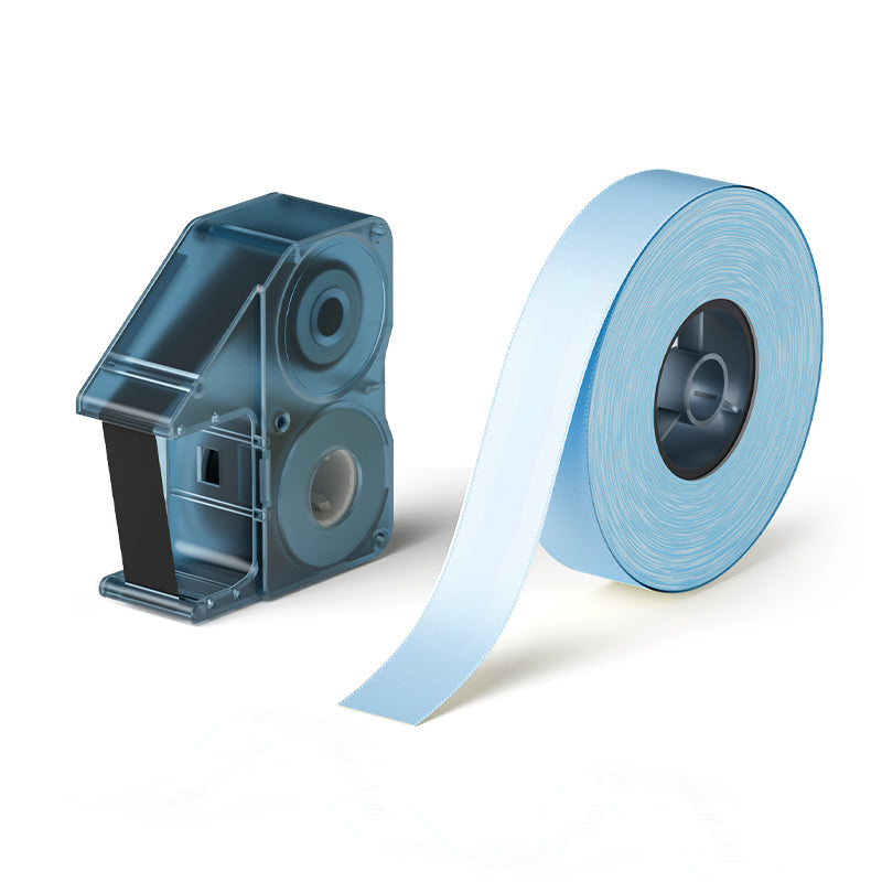 NB723 - NIIMBOT - N1 - SATIN RIBBON SET PACKAGE - SR14MM-5.1M - BLACK ON BLUE