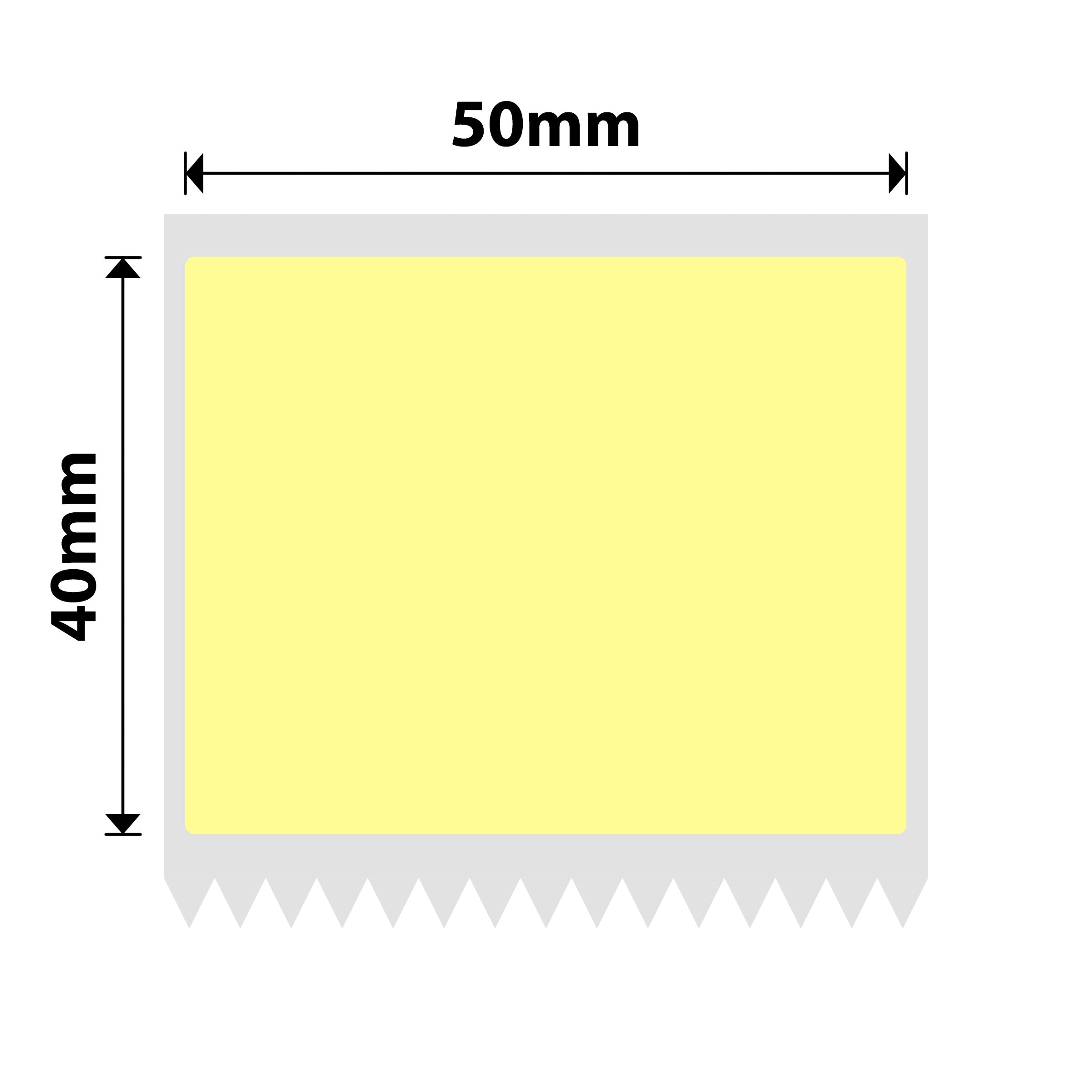 NB730 - Niimbot - K2 / K3 Only - 50x40mm - 740 Bright Yellow Labels