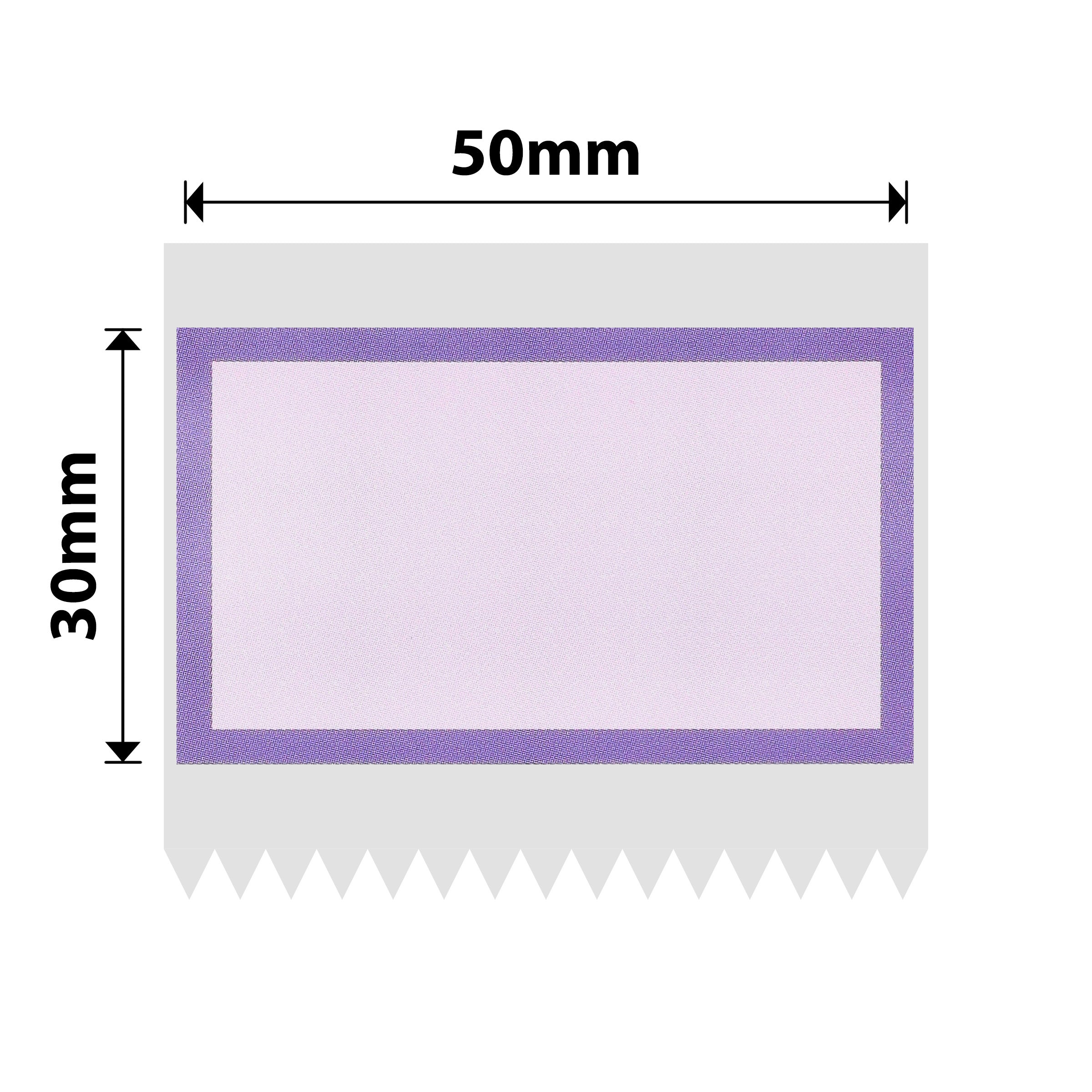 NB731 - Niimbot - B1 / B21 / B3S / B4 - 50x30mm - 230 Purple Border Labels