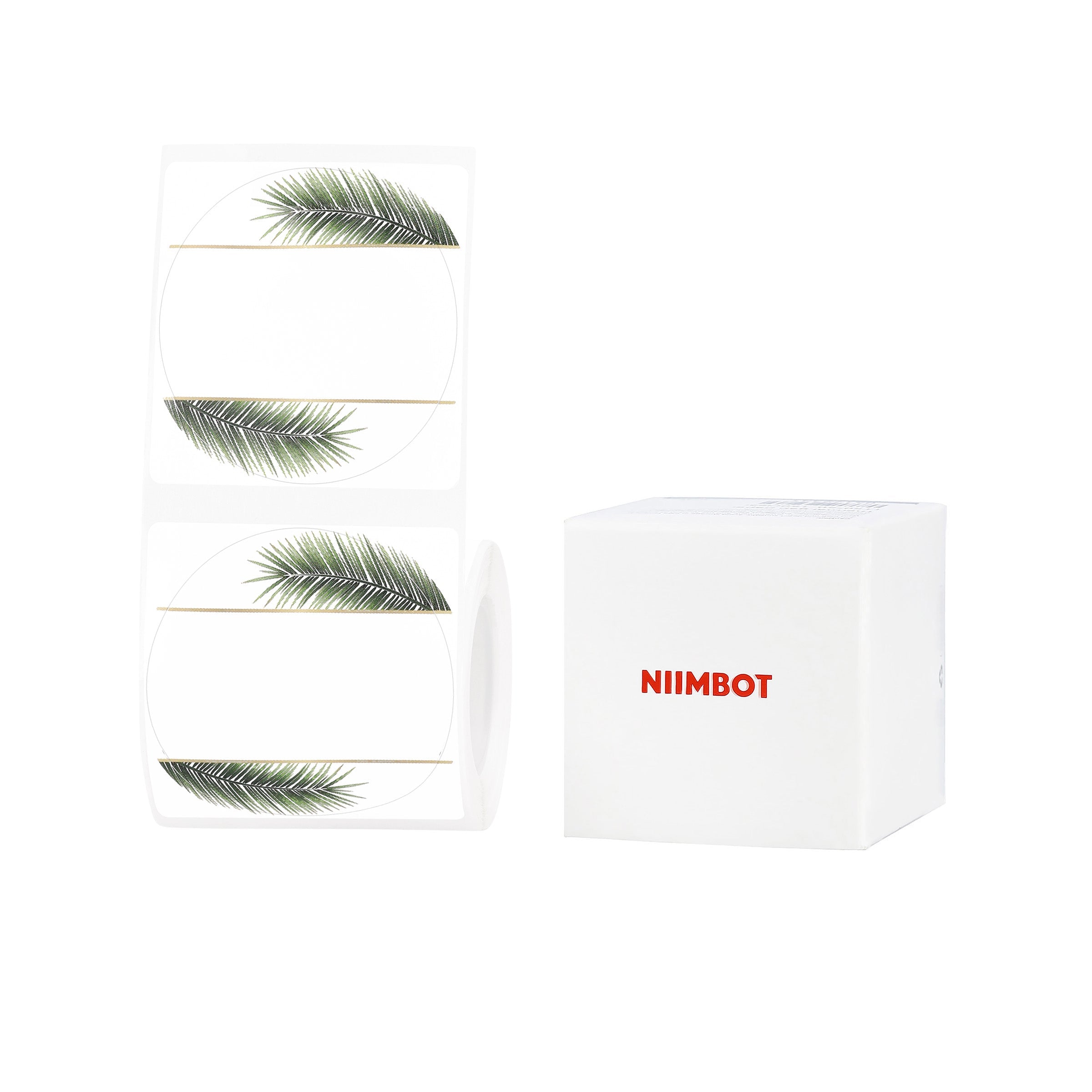 NB734 - Niimbot - B1 / B21 / B31 / B3S / B4 - 51x51mm - 140 Leaf Round Labels