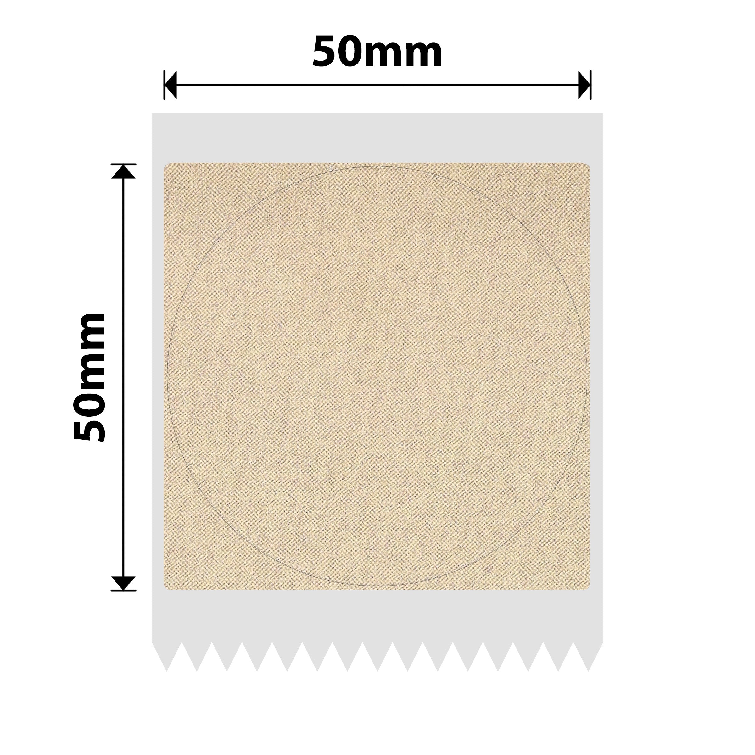 NB738 - Niimbot - B1 / B21 / B3S / B4 - 50x50mm - 145 Kraft Labels