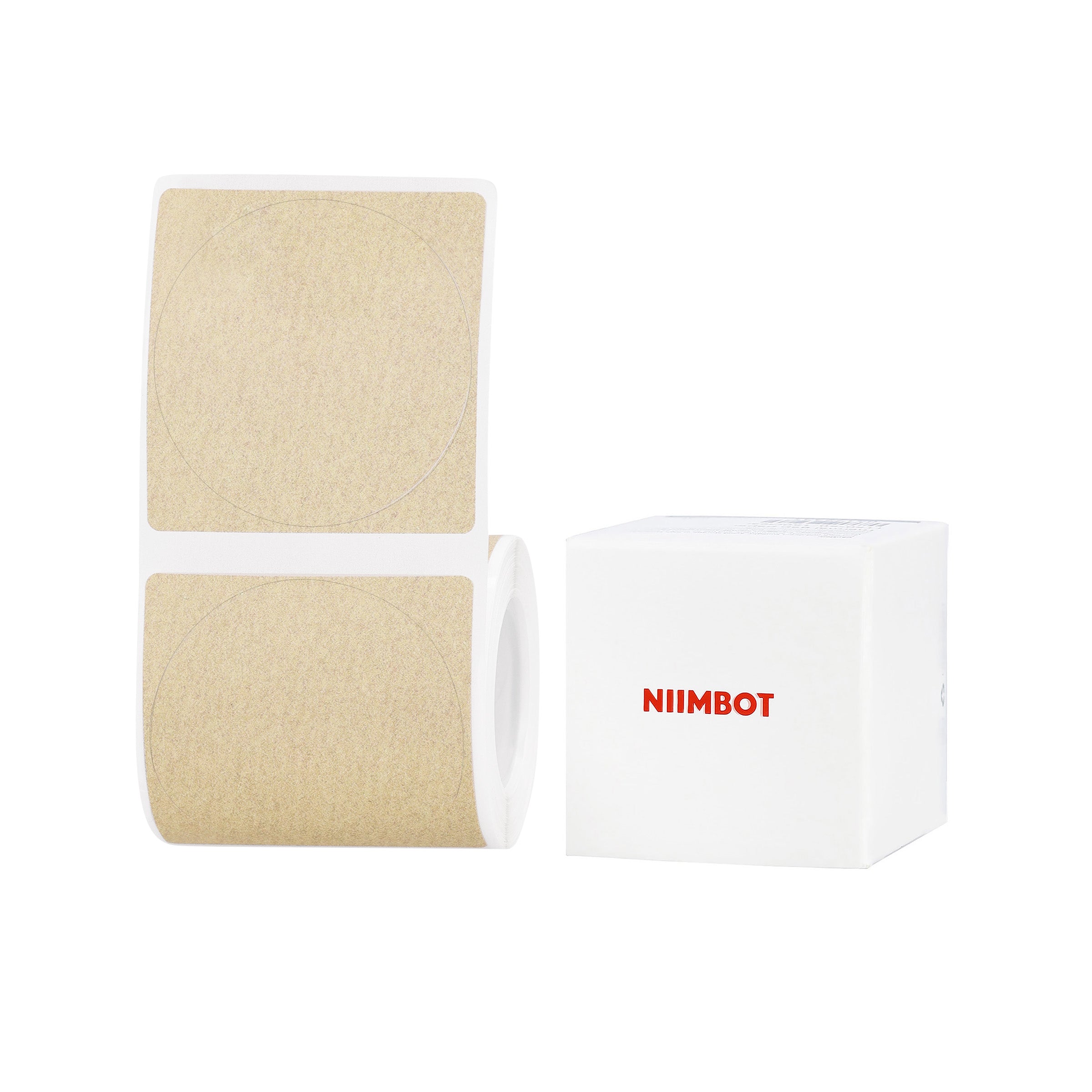 NB738 - Niimbot - B1 / B21 / B3S / B4 - 50x50mm - 145 Kraft Labels