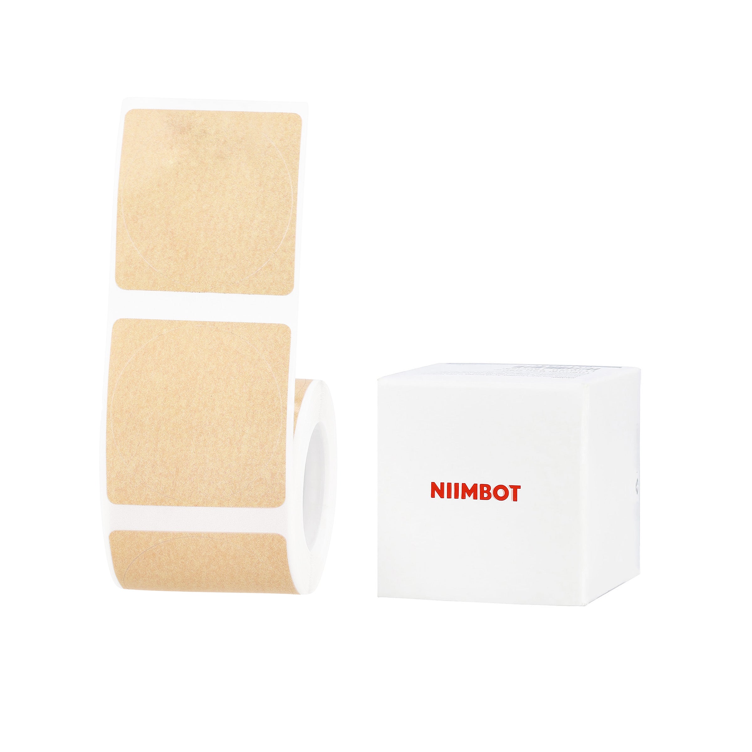 NB749 - Niimbot - B1 / B21 / B31 / B3S / B4 - 40x40mm - 180 Kraft Round Labels