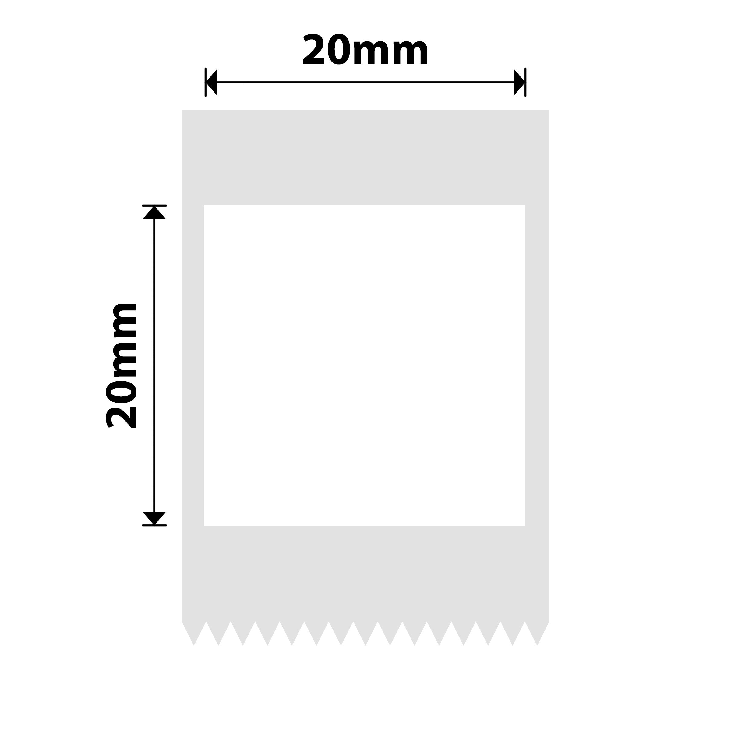 NIIMBOT - B1 / B21 / B3S / B4 - 20X20MM - 315 LABELS - WHITE (F STYLE)