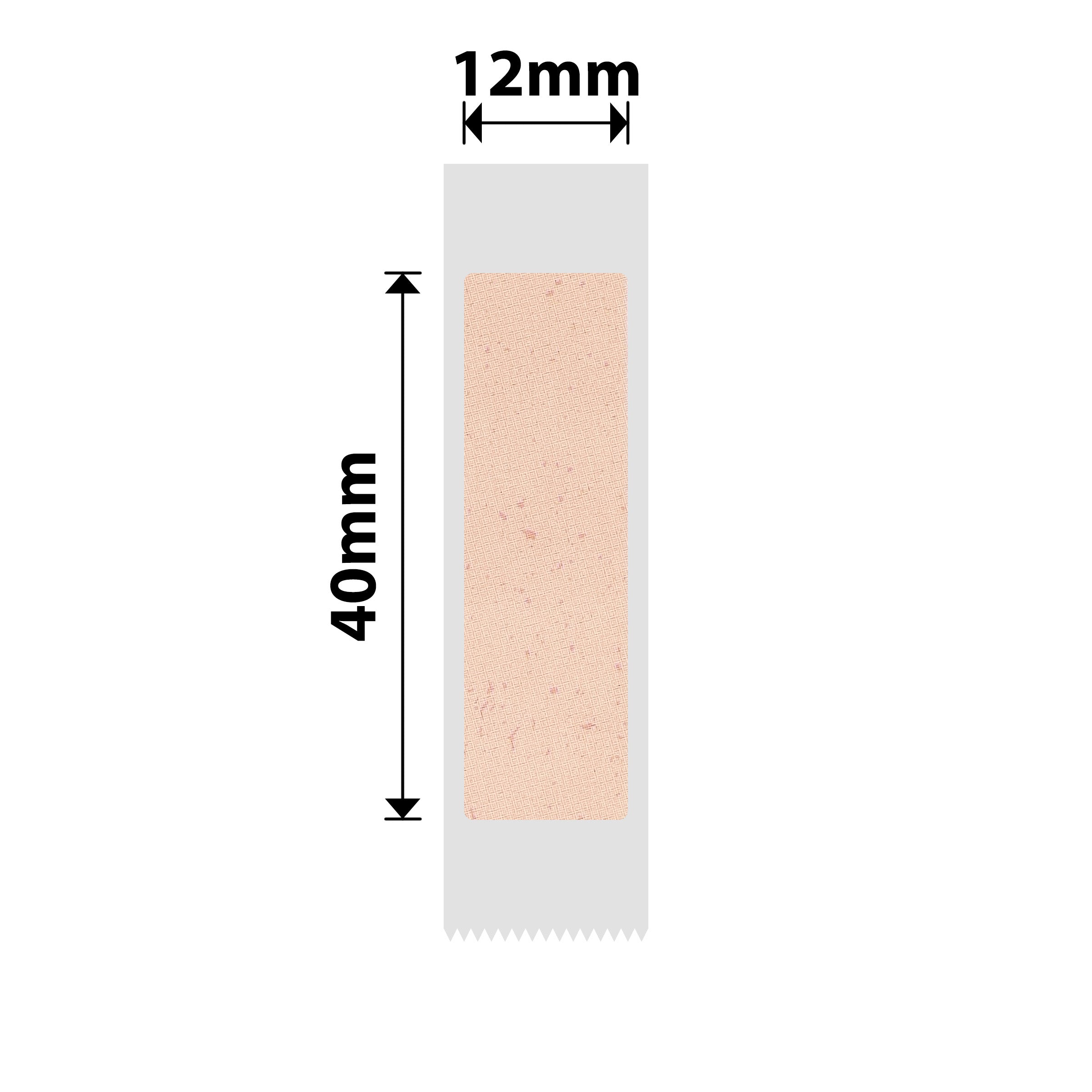 NB759 - Niimbot - D11 / D101 / D110 / H1S - 12x40mm - 155 Kraft Labels