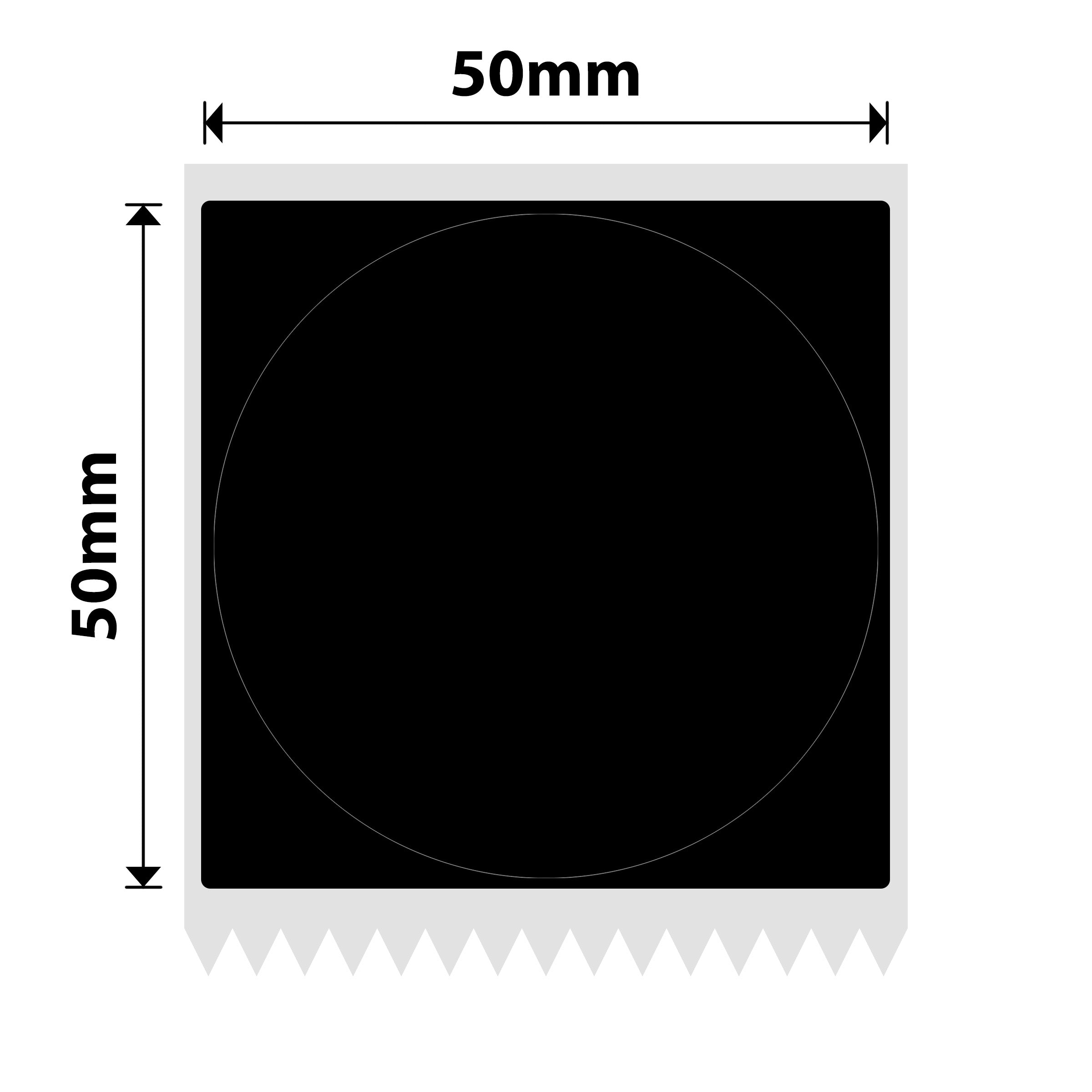 NIIMBOT - M2 / M3 - 50X50MM - 140 LABELS - MATT BLACK ROUND