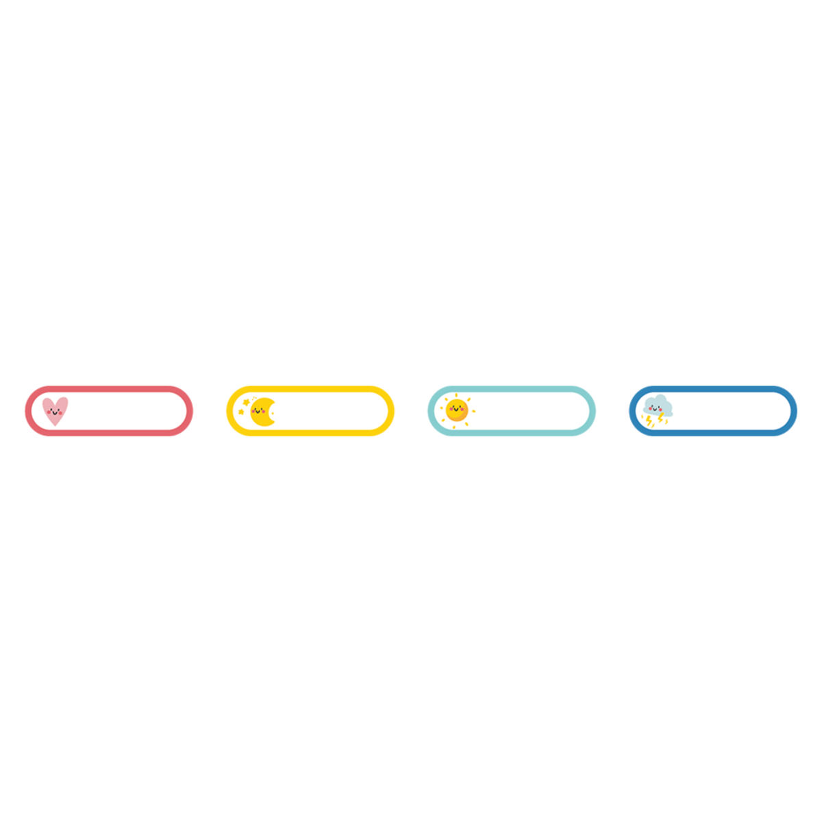 NIIMBOT - N1 - 12x40mm - Cartoon Patterns B - 155 Labels