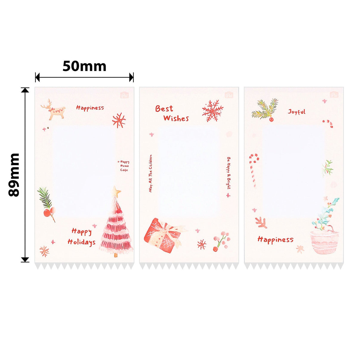 NIIMBOT - B Pro Range - 50x89mm - Greyscale - Photo Paper - Snow Country Christmas - 90 Labels - CN
