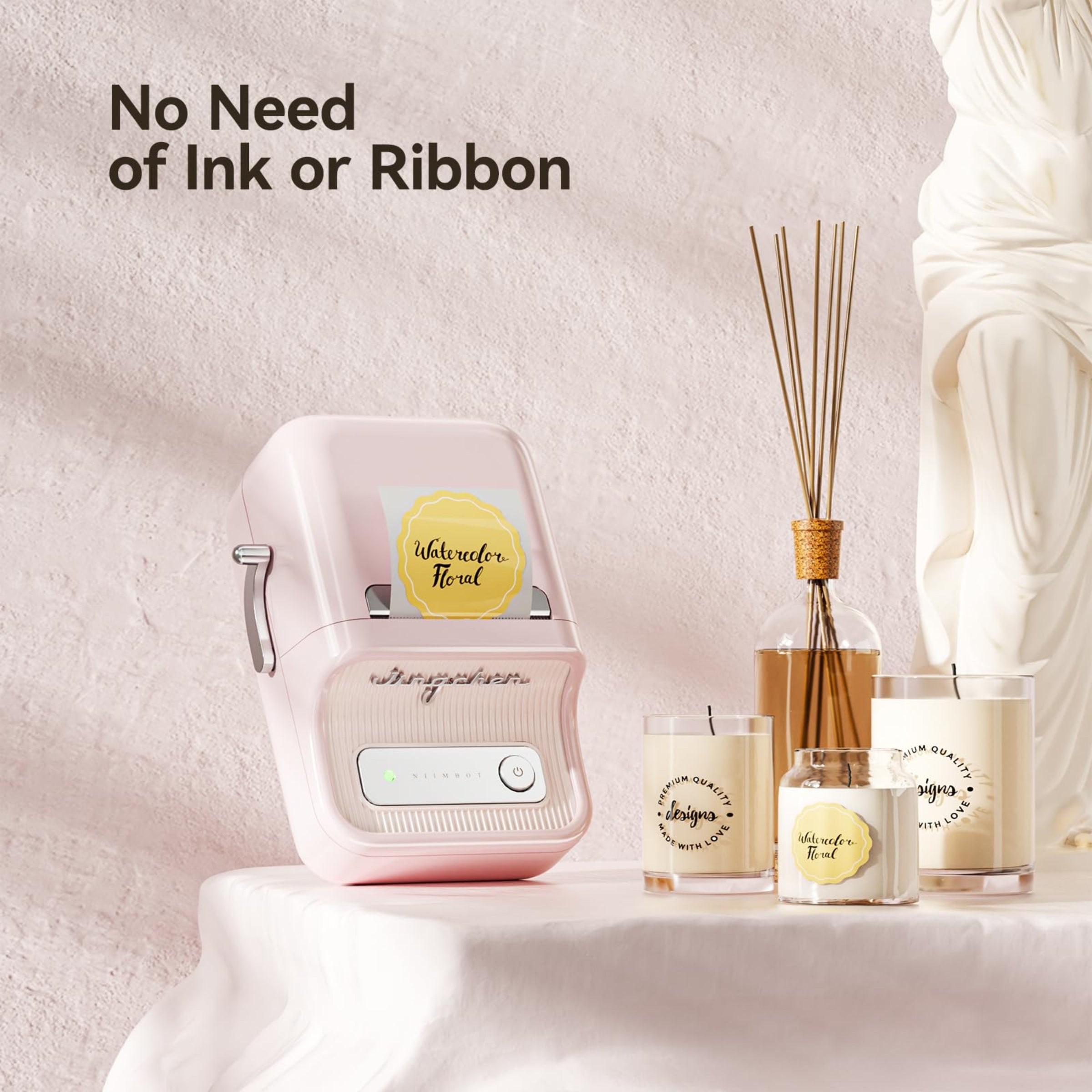 NB109 - NIIMBOT - B21 - PORTABLE THERMAL LABEL BLUETOOTH PRINTER INCLUDING FREE LABEL (50*30MM - WHITE)