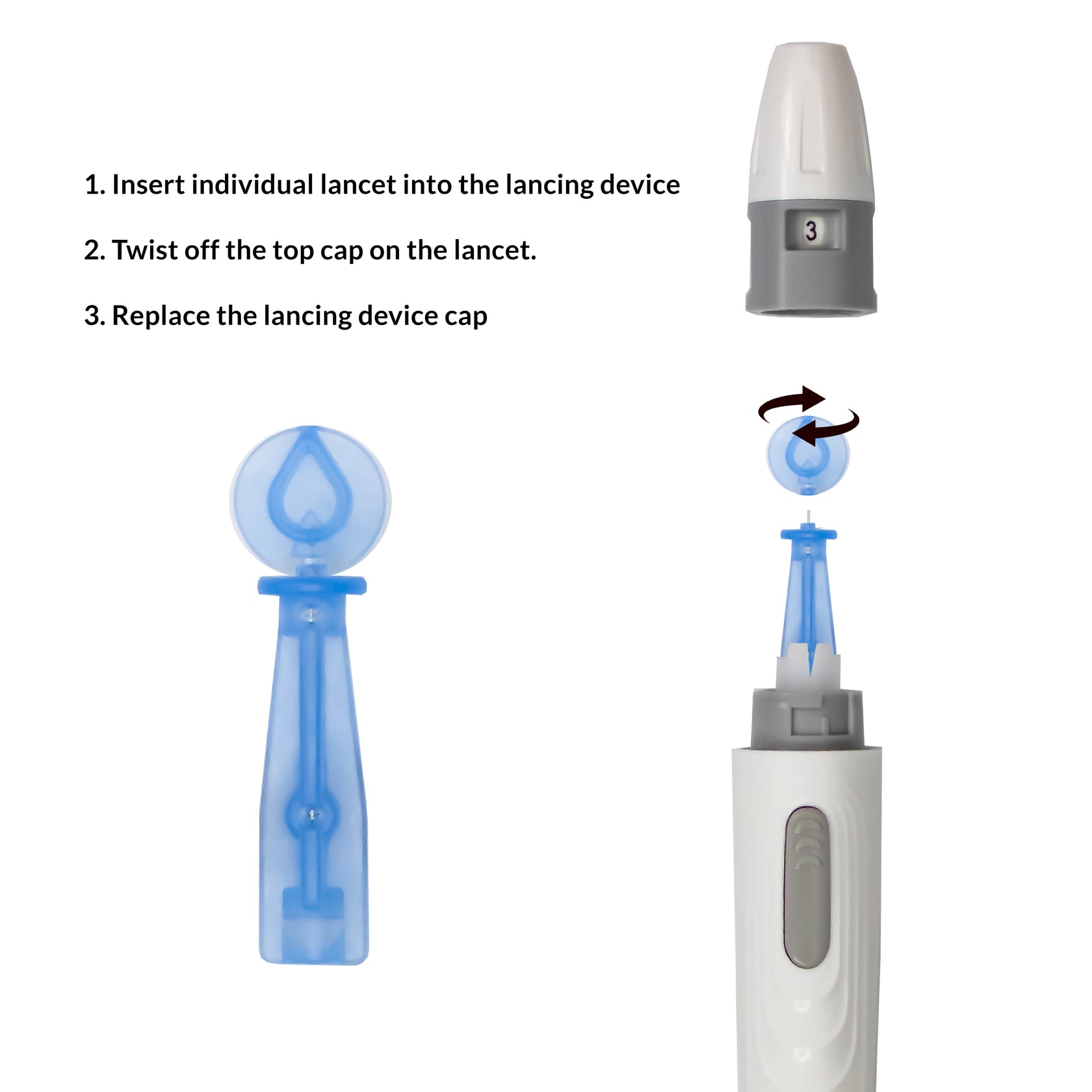 KETO MOJO™ - UNIVERSAL LANCETS - 30 GAUGE - 100 PACK