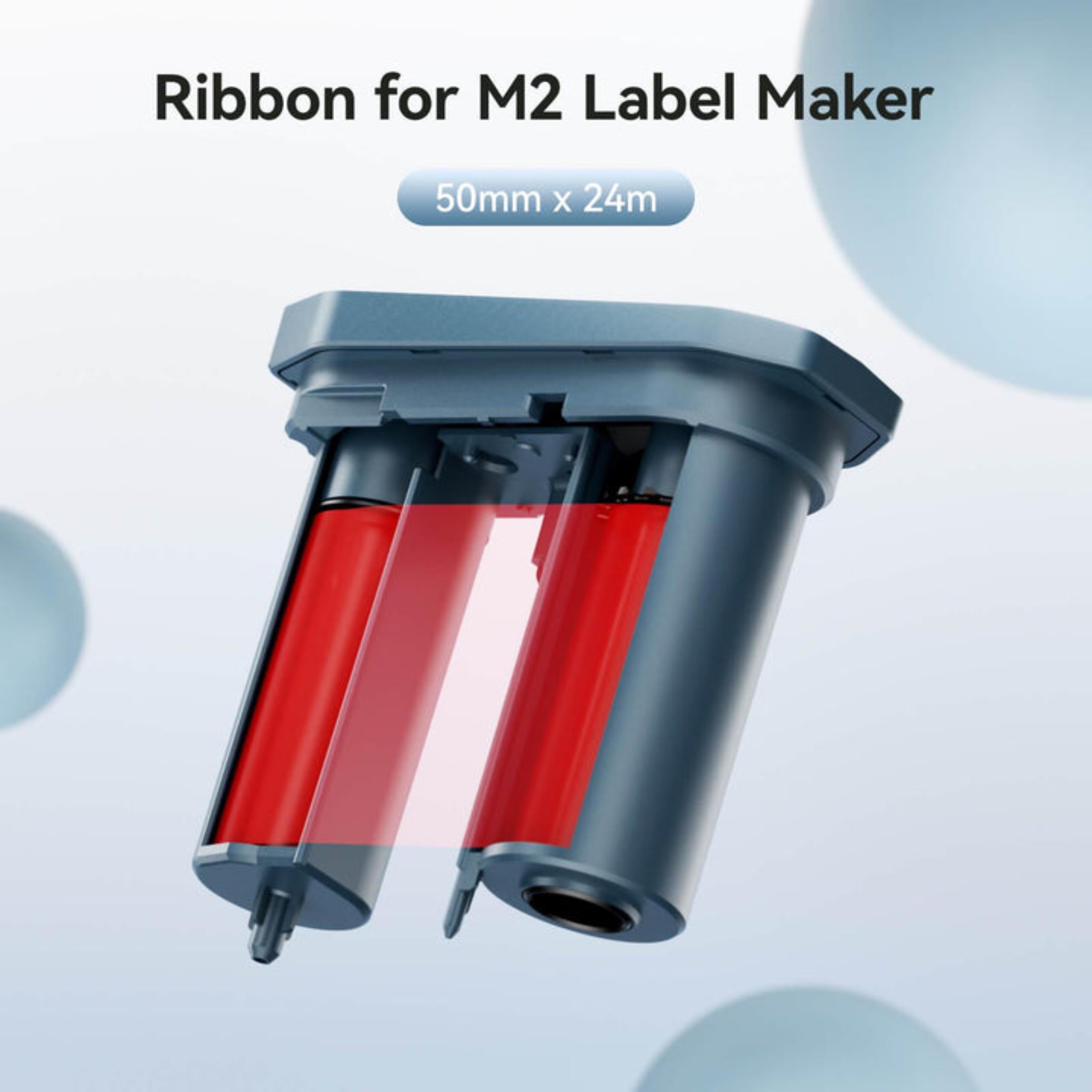 NIIMBOT - M2_H - RIBBON CARTRIDGES - THERMAL TRANSFER - 24 METERS - +- 3 NIIMBOT LABEL ROLLS YIELD