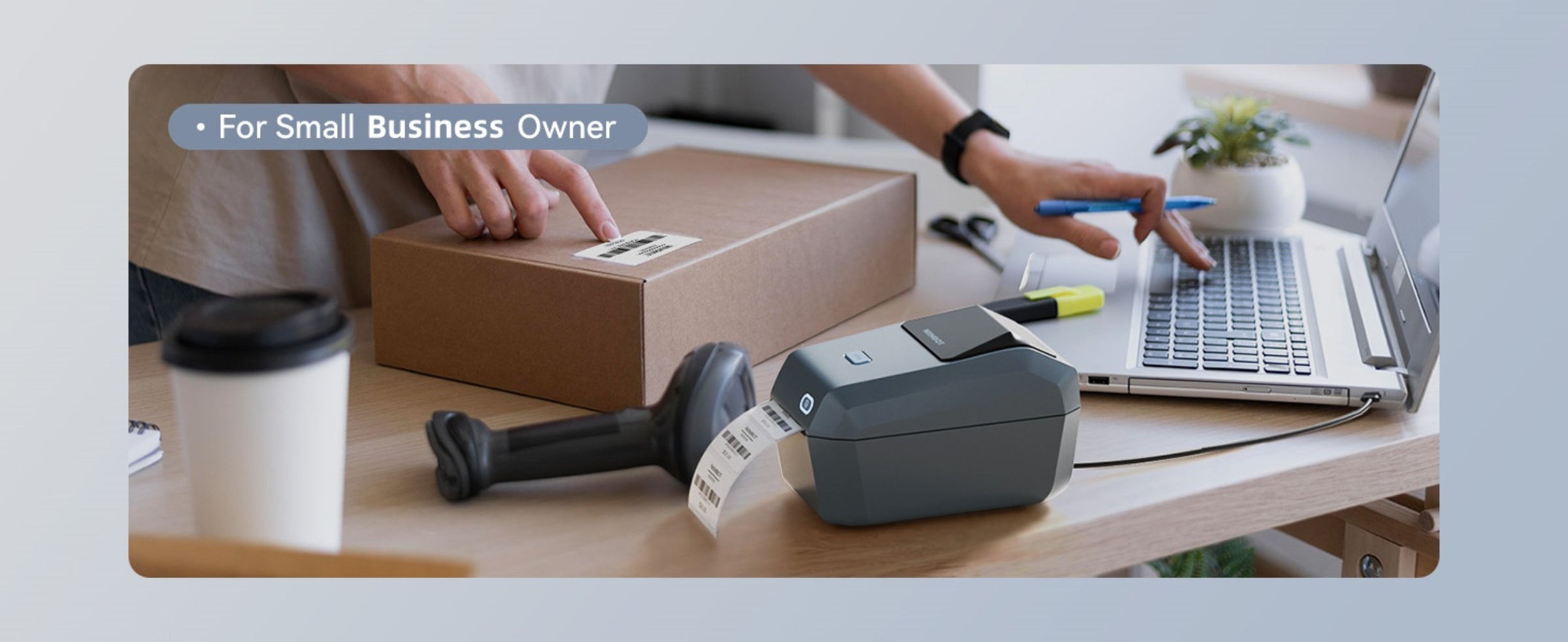 NIIMBOT - K3_W - THERMAL BUSINESS BLUETOOTH & WIFI LABEL PRINTER - INCLUDING 50*30MM LABEL ROLL WITH 900 LABELS