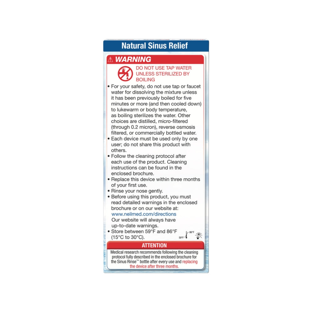 NEILMED - SINUS RINSE STARTER KIT - 10 SACHETS