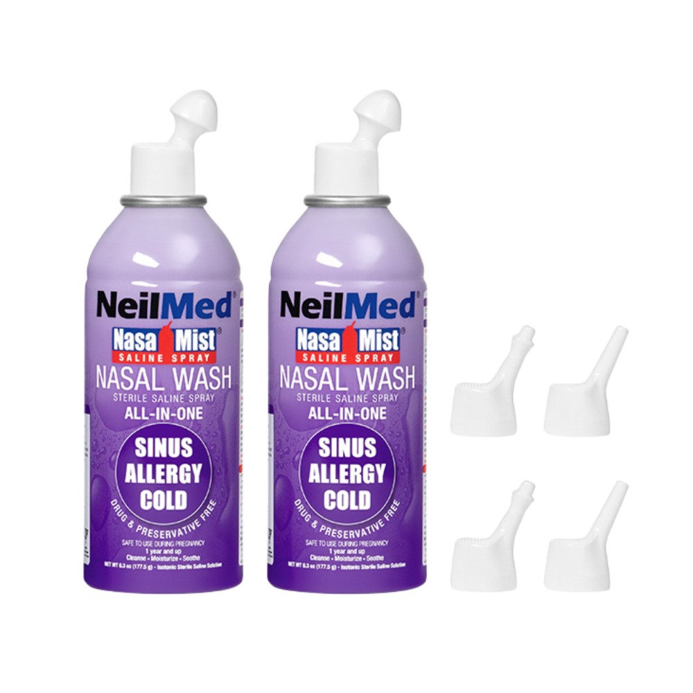 NEILMED - NASAMIST- SALINE SPRAY NASAL WASH - MULTIPURPOSE - 177 ML