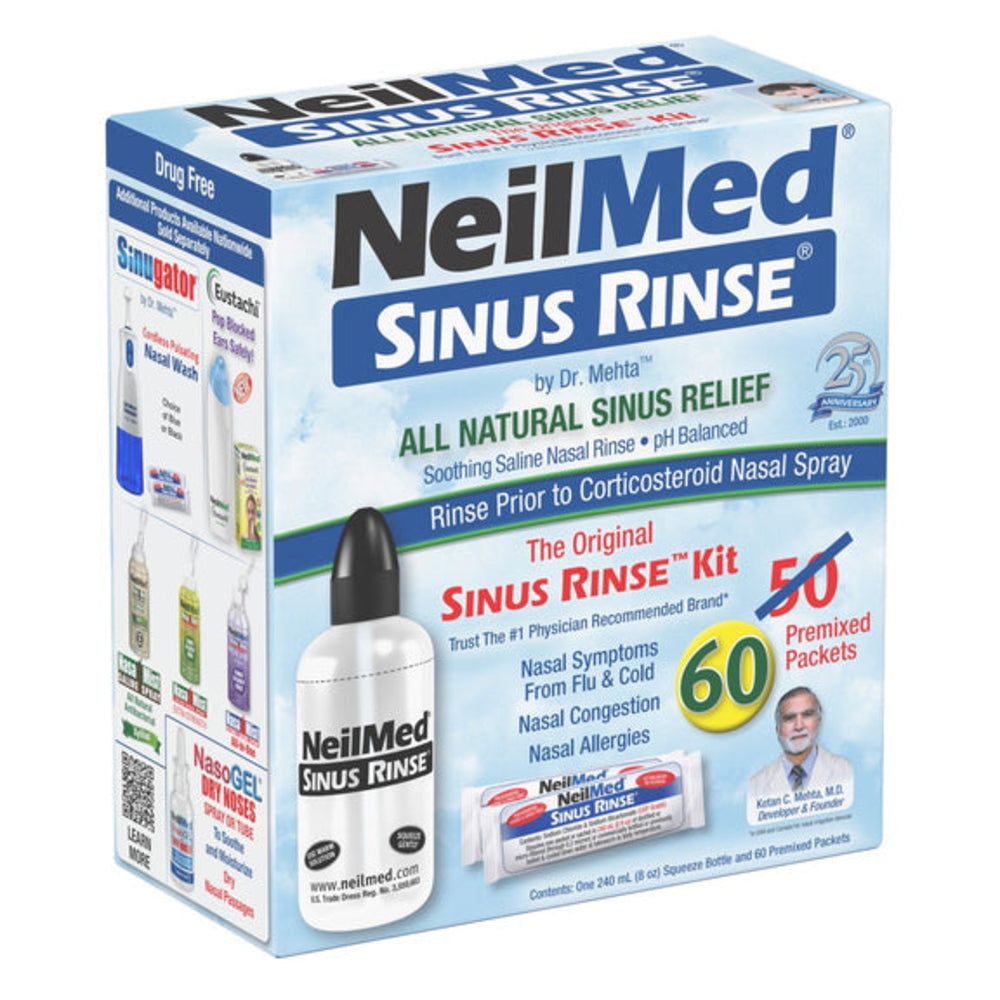 NEILMED - SINUS RINSE KIT - 60 SACHETS