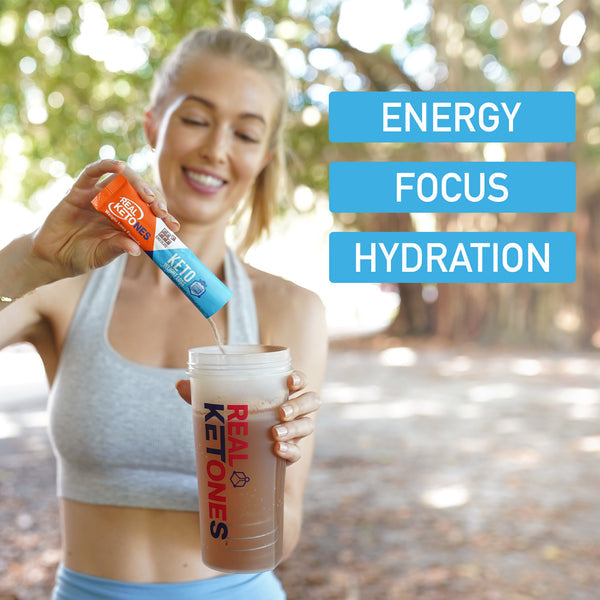 REAL KETONES - SHIFT - D-BHB EXOGENOUS KETONE DRINK MIX POWDER + ELECTROLYTES - 30 PACKETS