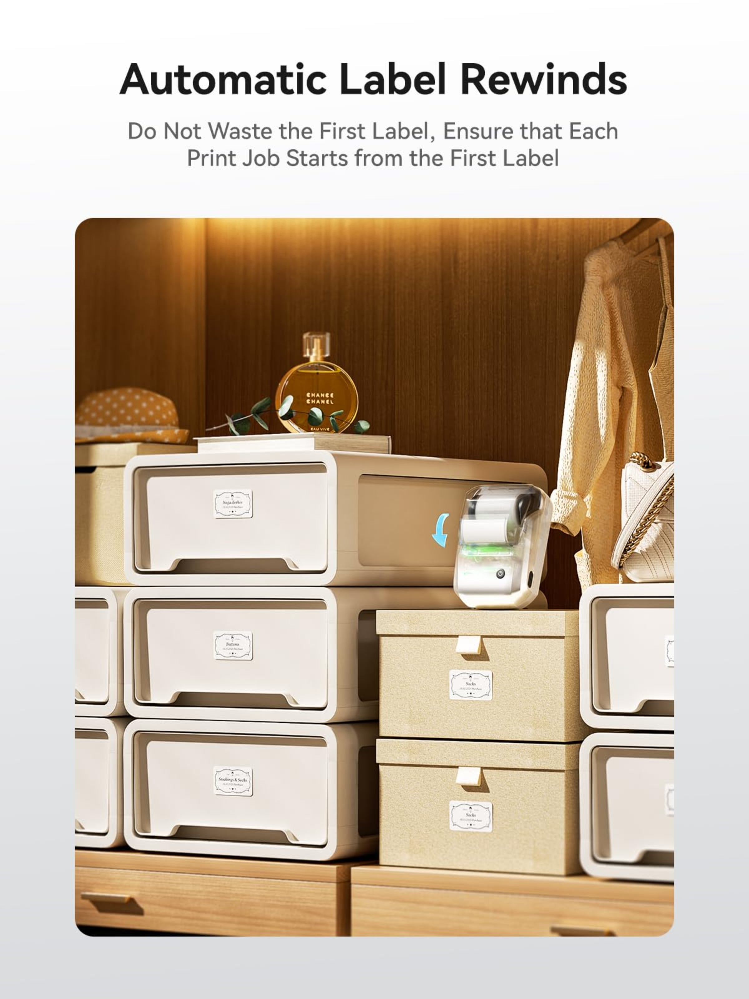 NB493 - NIIMBOT - B1 - PORTABLE THERMAL LABEL BLUETOOTH PRINTER INCLUDING FREE LABEL (50*30MM - WHITE)