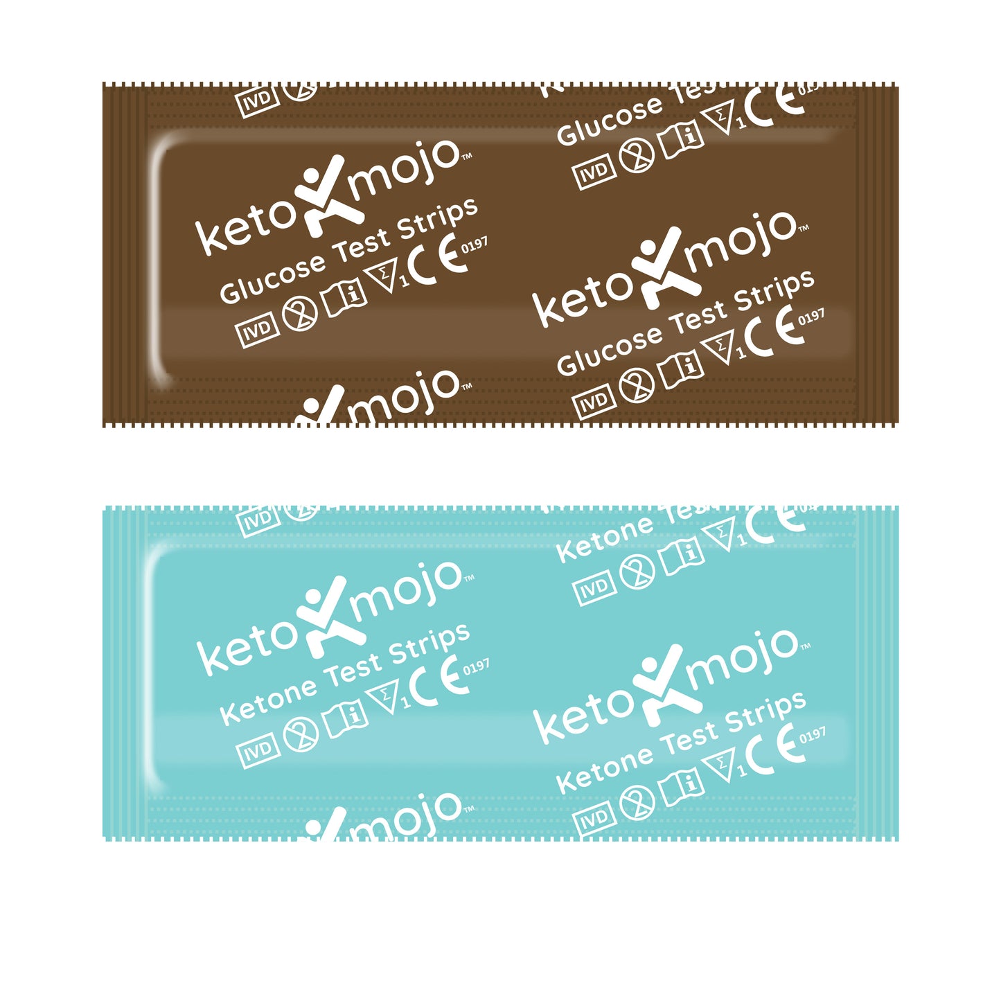 KETO MOJO™ - GKI - BLOOD GLUCOSE & KETONE TEST STRIPS (60'S) - COMBO PACK