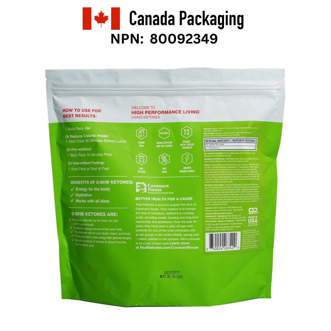 REAL KETONES - SHIFT - D-BHB EXOGENOUS KETONE DRINK MIX POWDER + ELECTROLYTES - 30 PACKETS
