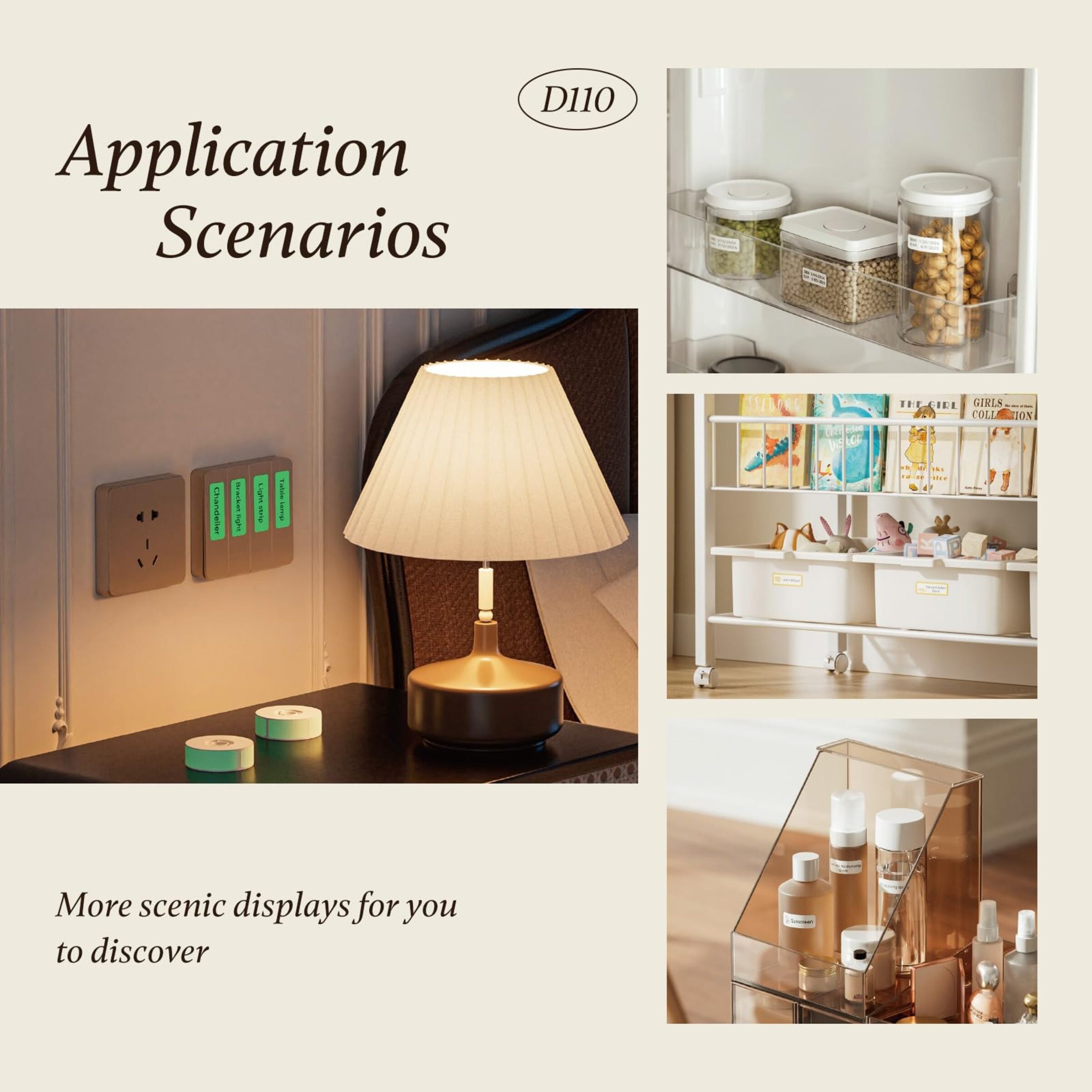 NIIMBOT - D110_M - PORTABLE BLUETOOTH LABEL PRINTER INCLUDING FREE LABEL ROLL (12*40MM - WHITE)