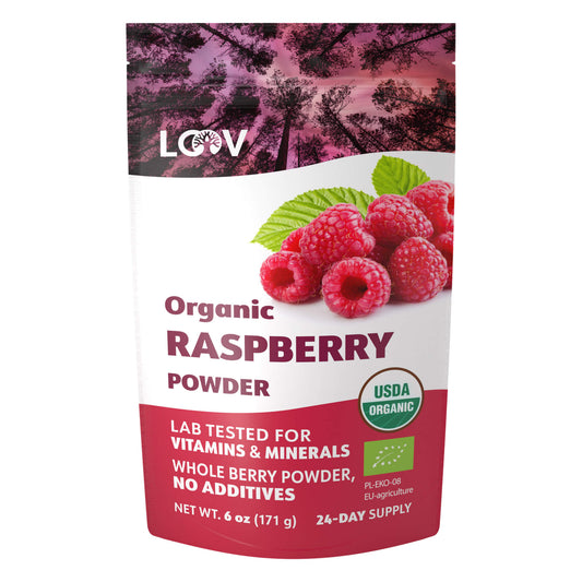 LOOV - ORGANIC RASPBERRY POWDER (FREEZE-DRIED) - 171G