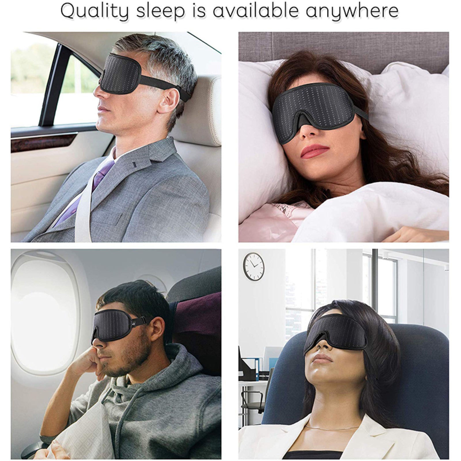 D&A HEALTH - 3D SLEEP EYE MASK WITH BREATHABLE MESH