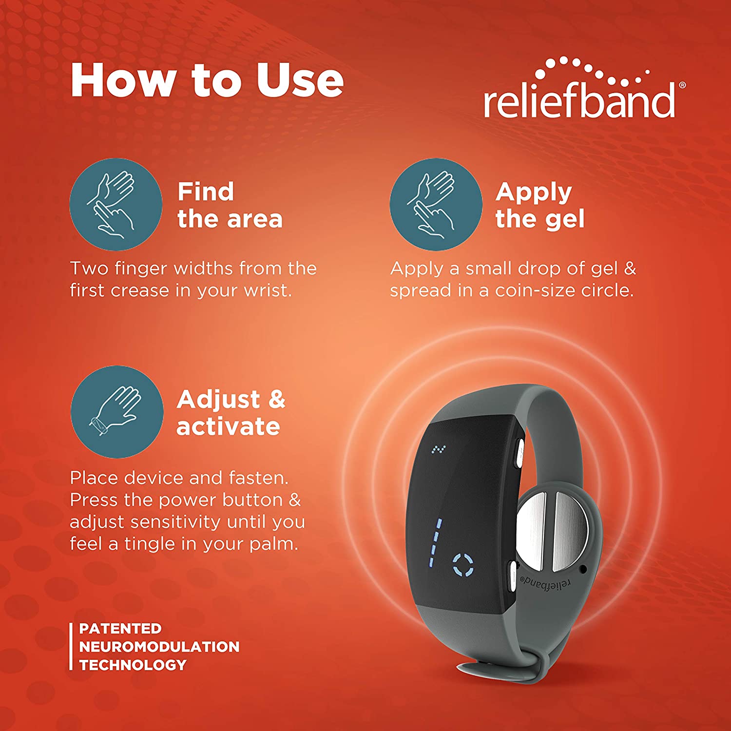 RELIEFBAND® PREMIER ANTI-NAUSEA WRISTBAND