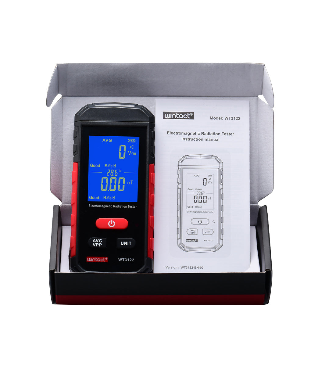 WINTACT - ELECTROMAGNETIC RADIATION TESTER - USB RECHARGEABLE (WT3122)