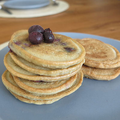 6 Ingredient Blueberry Crumpets  I  Dairy & Wheat Free