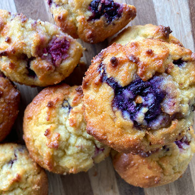 Almond Flour Blueberry Muffins
