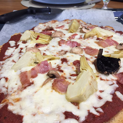 Artichoke, Bacon & Mushroom Pizza
