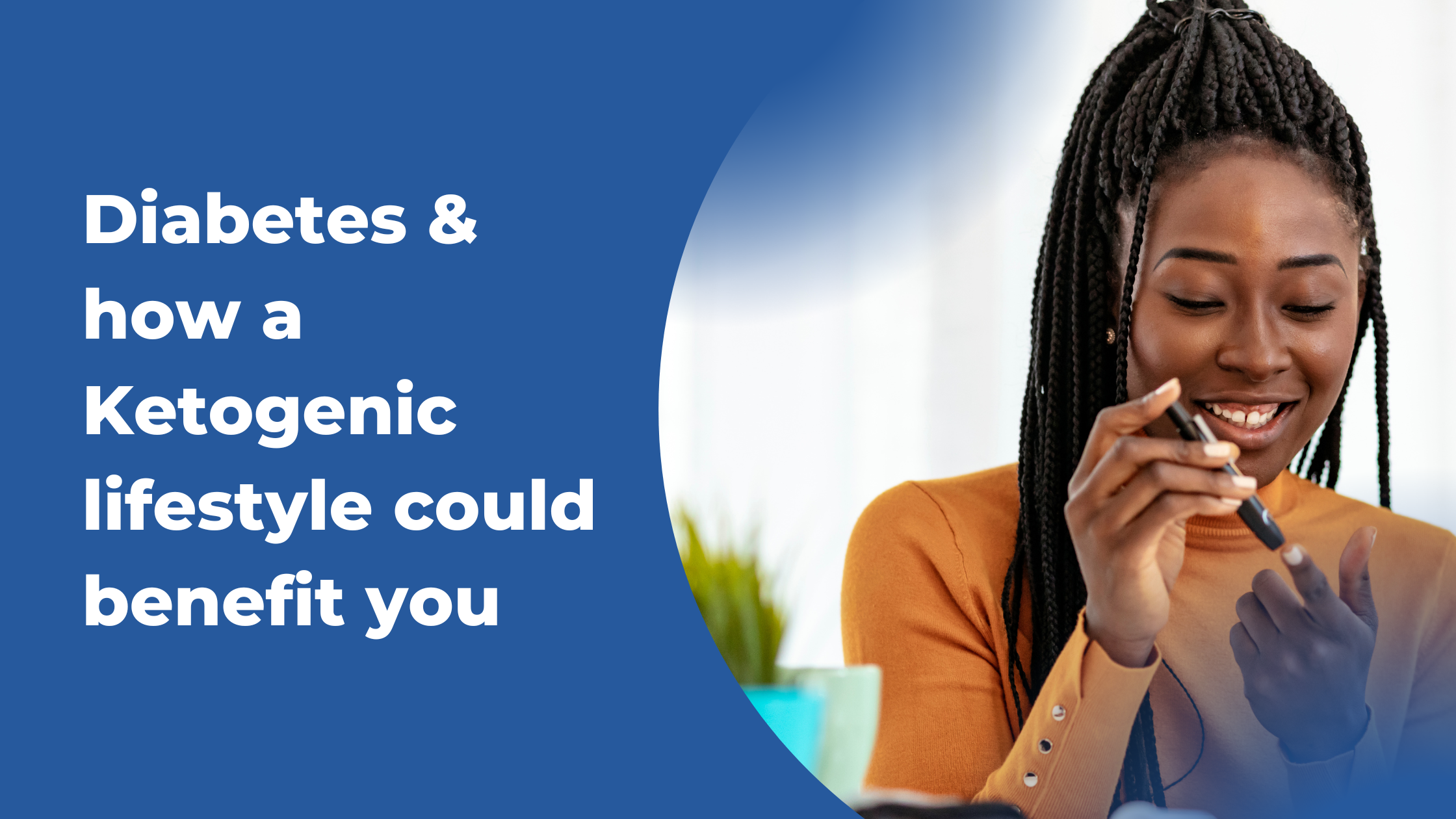 women doing a glucose blood test