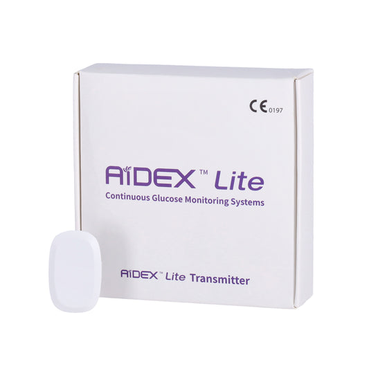 AiDEX™ - LITE - CONTINUOUS GLUCOSE MONITORING SYSTEM (CGM) - START UP KIT & SENSORS