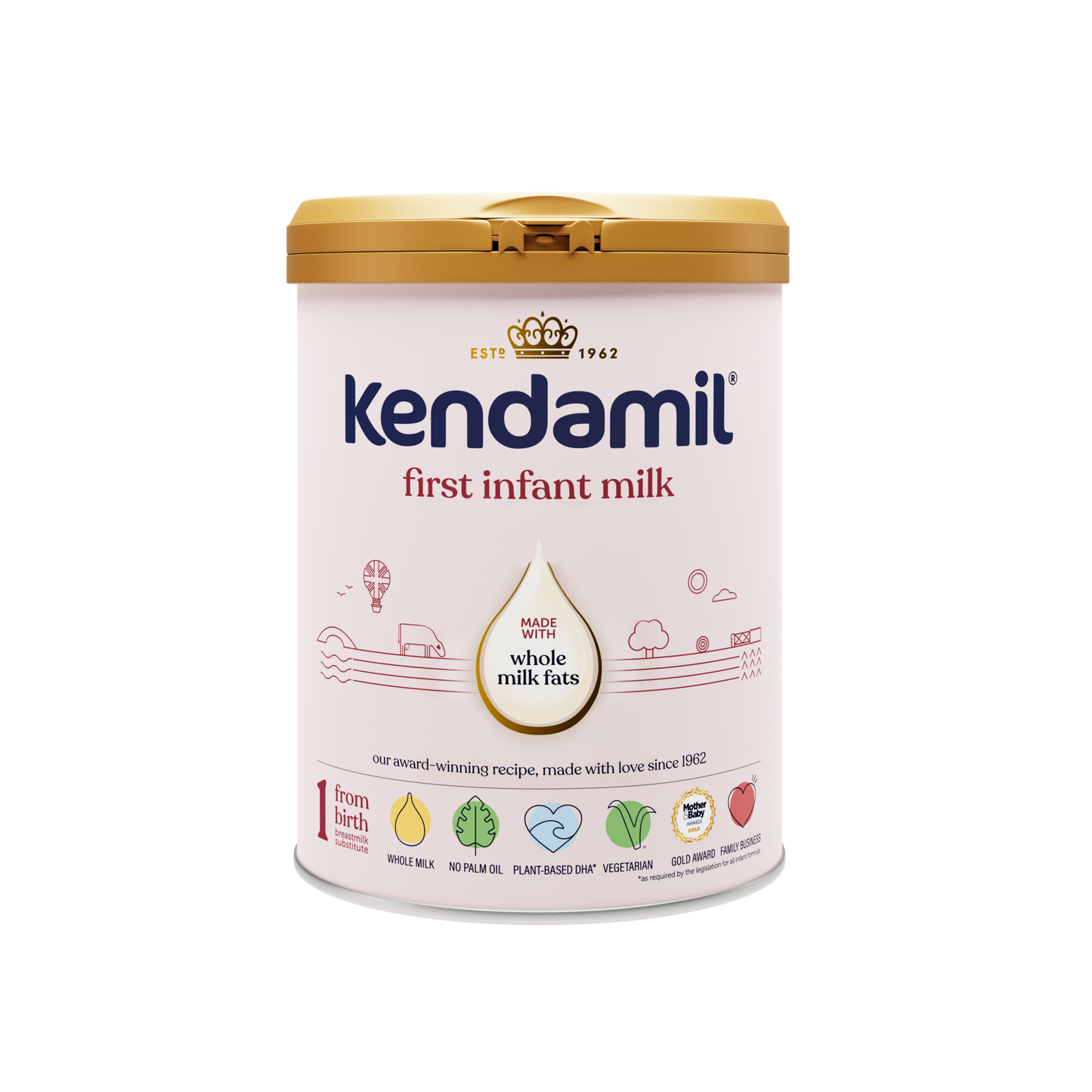 KENDAMIL - CLASSIC FIRST INFANT MILK BABY FORMULA - STAGE 1, 0-6 MONTHS, 800G