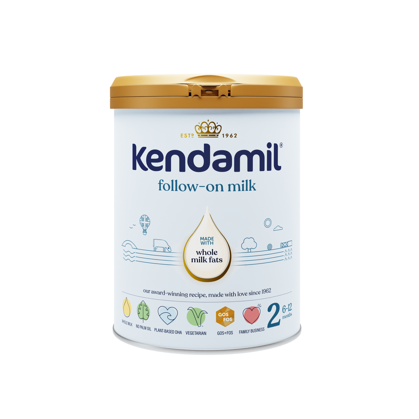 KENDAMIL - CLASSIC FOLLOW-ON MILK BABY FORMULA - STAGE 2, 6-12 MONTHS, 800G